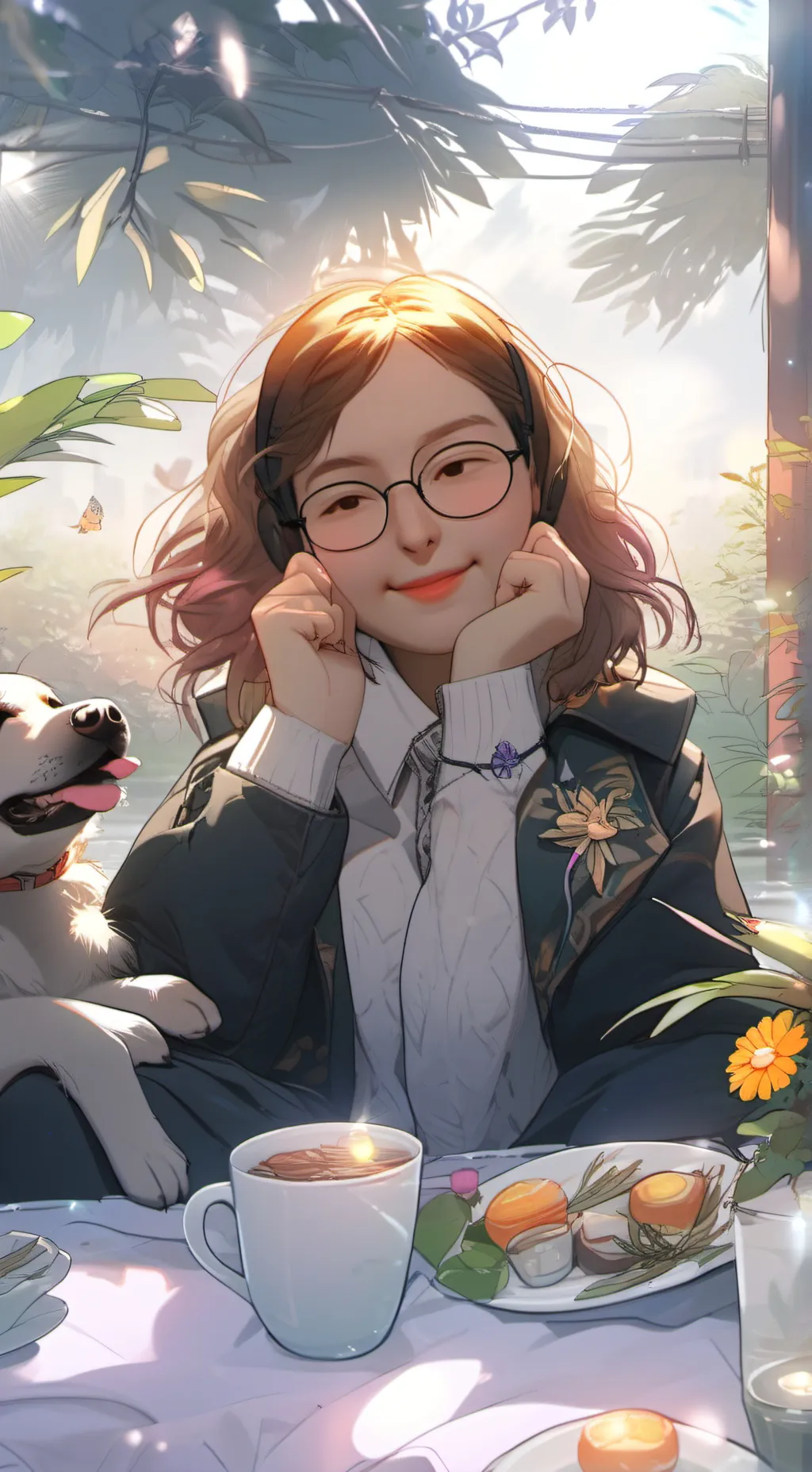 ai character: Amy  background