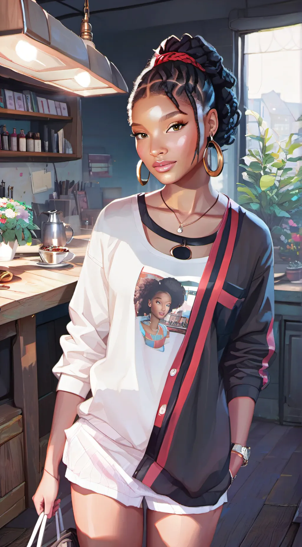 ai character: Luna background