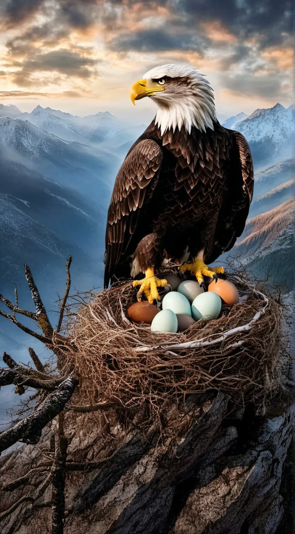 ai character: Eagle background