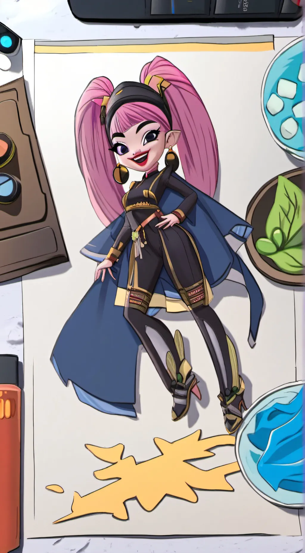 ai character: Draculaura background