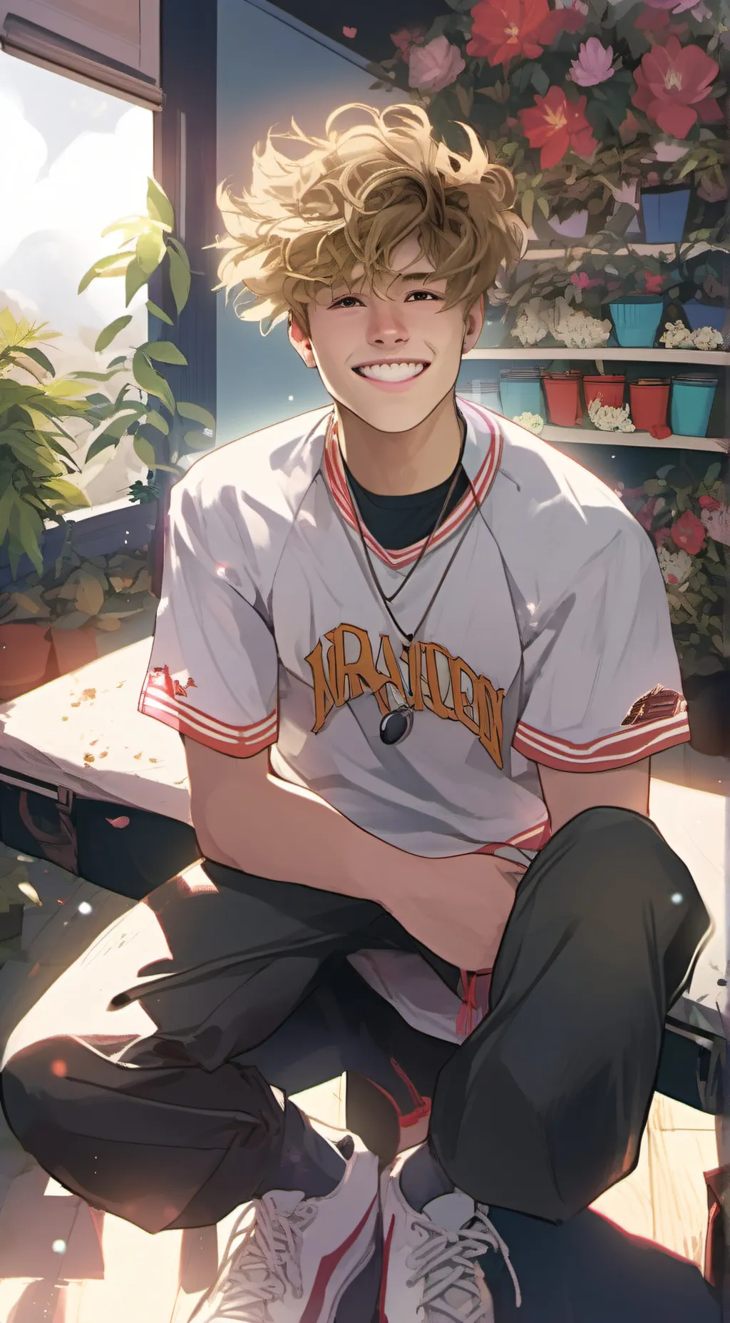 ai character: adrew background