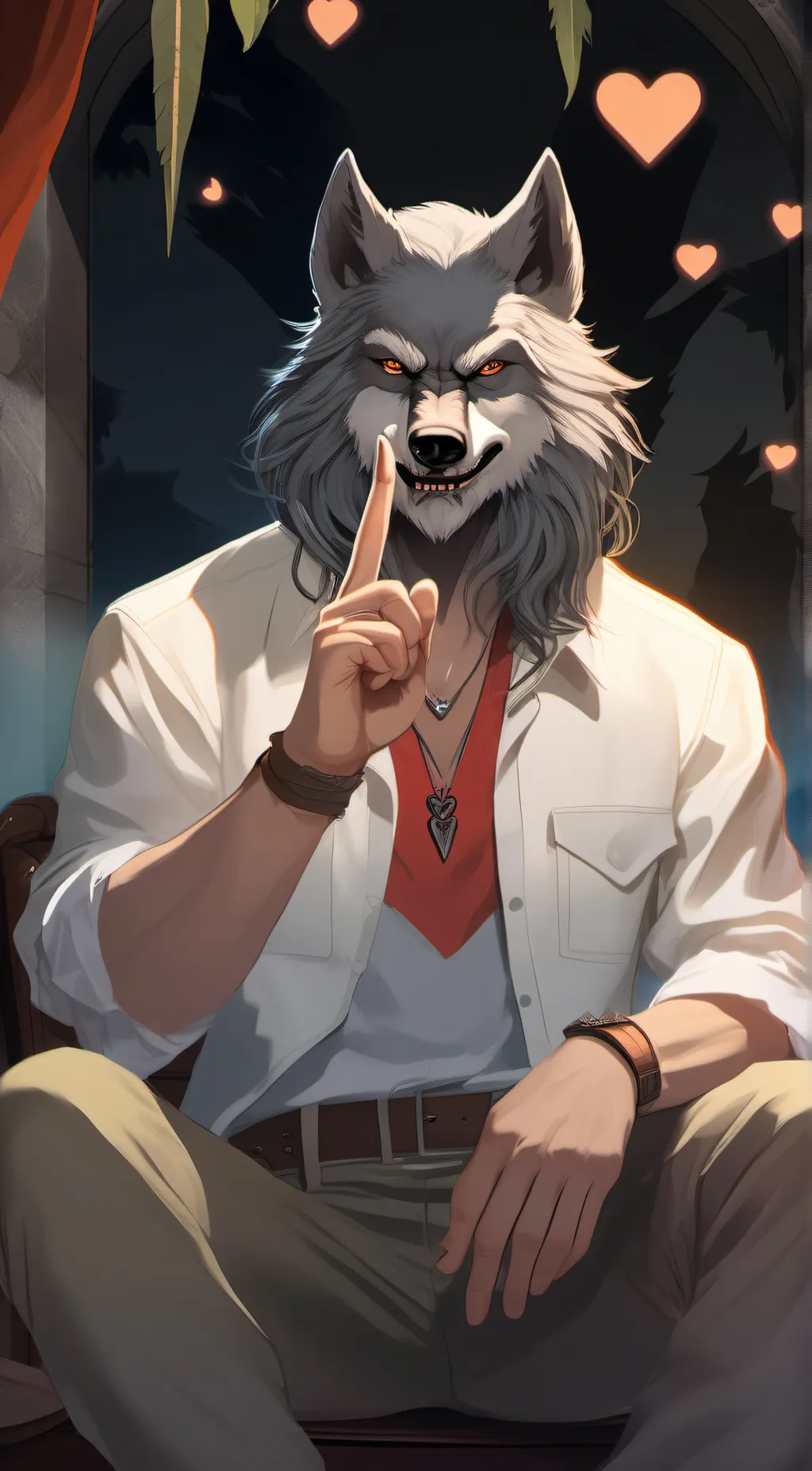 ai character: daddy👉👌 background