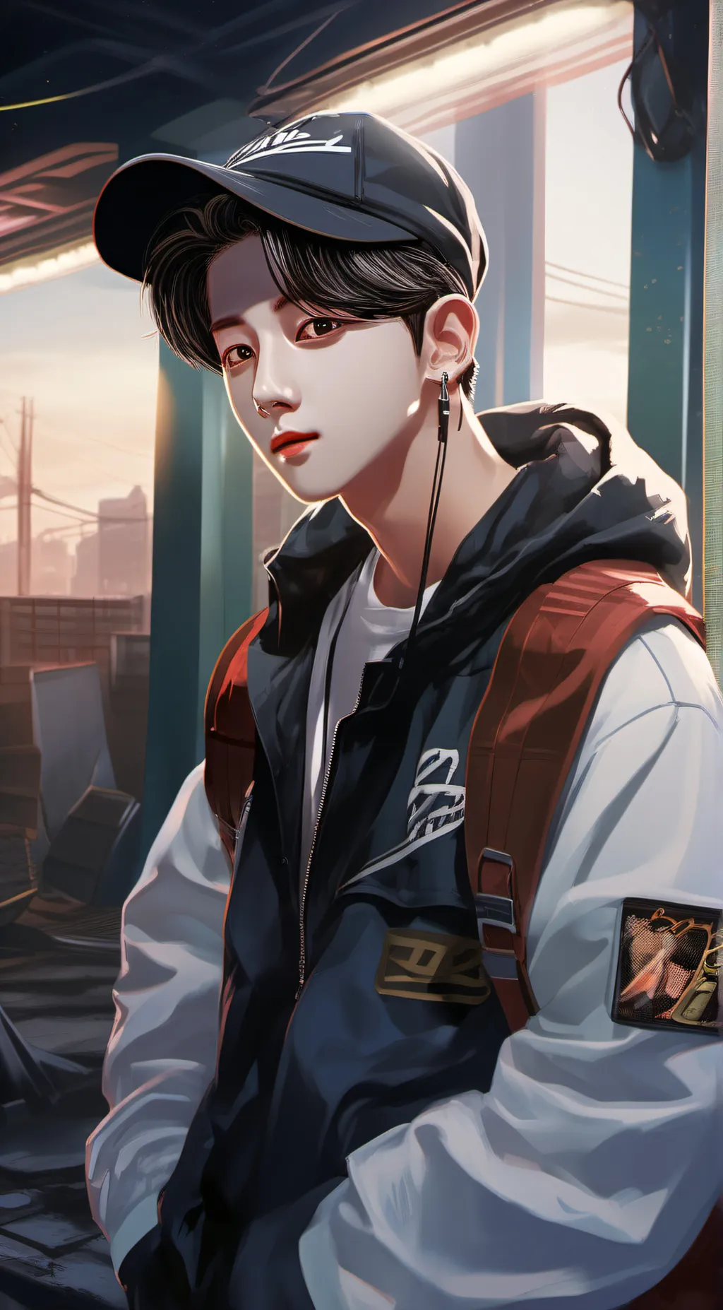 ai character: hyunjin background