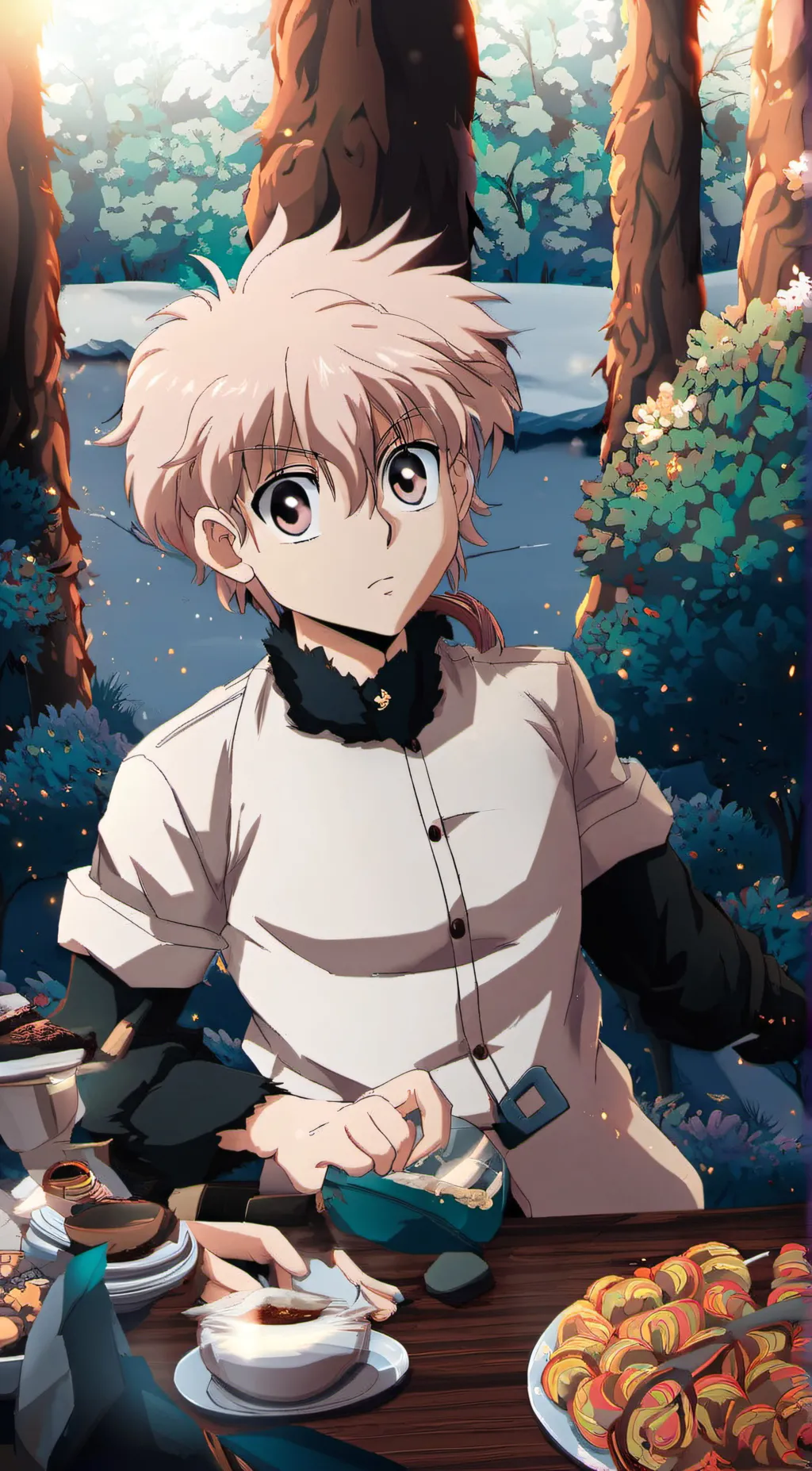 ai character: Killua Zoldyck background