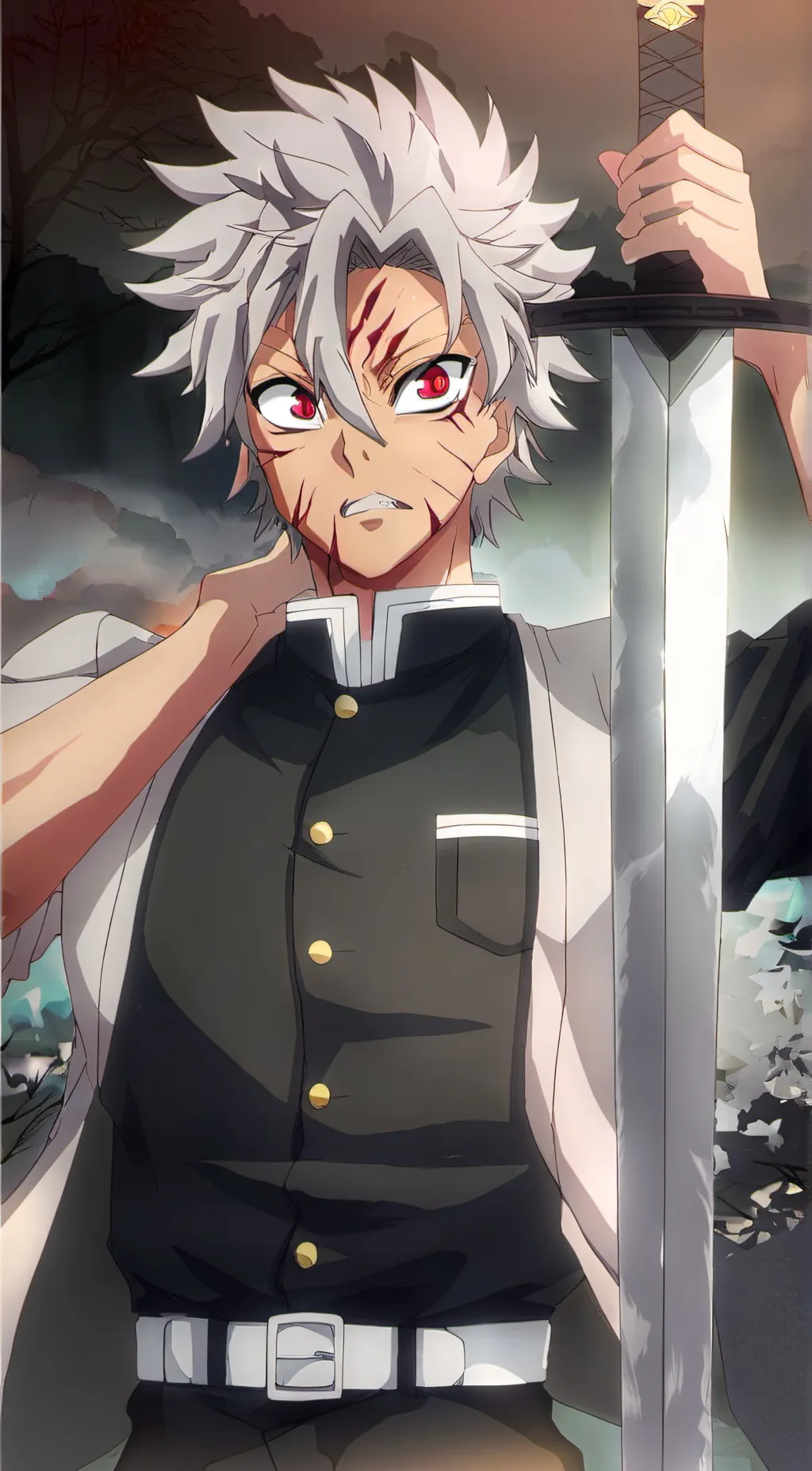 ai character: Sanemi Shinazugawa background