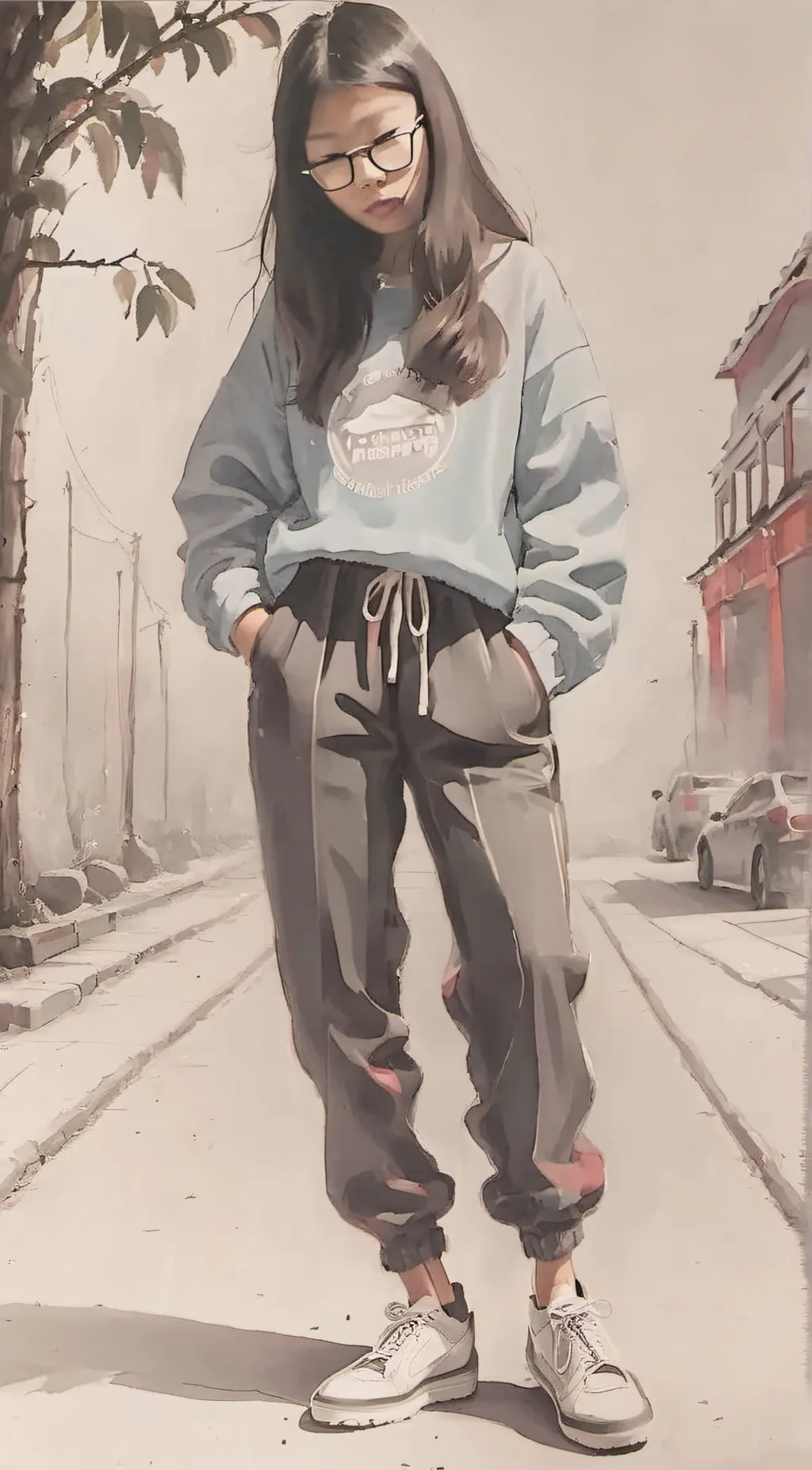 ai character: Jannee  background