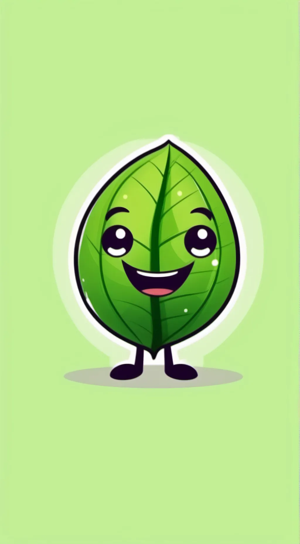 ai character: leafy background