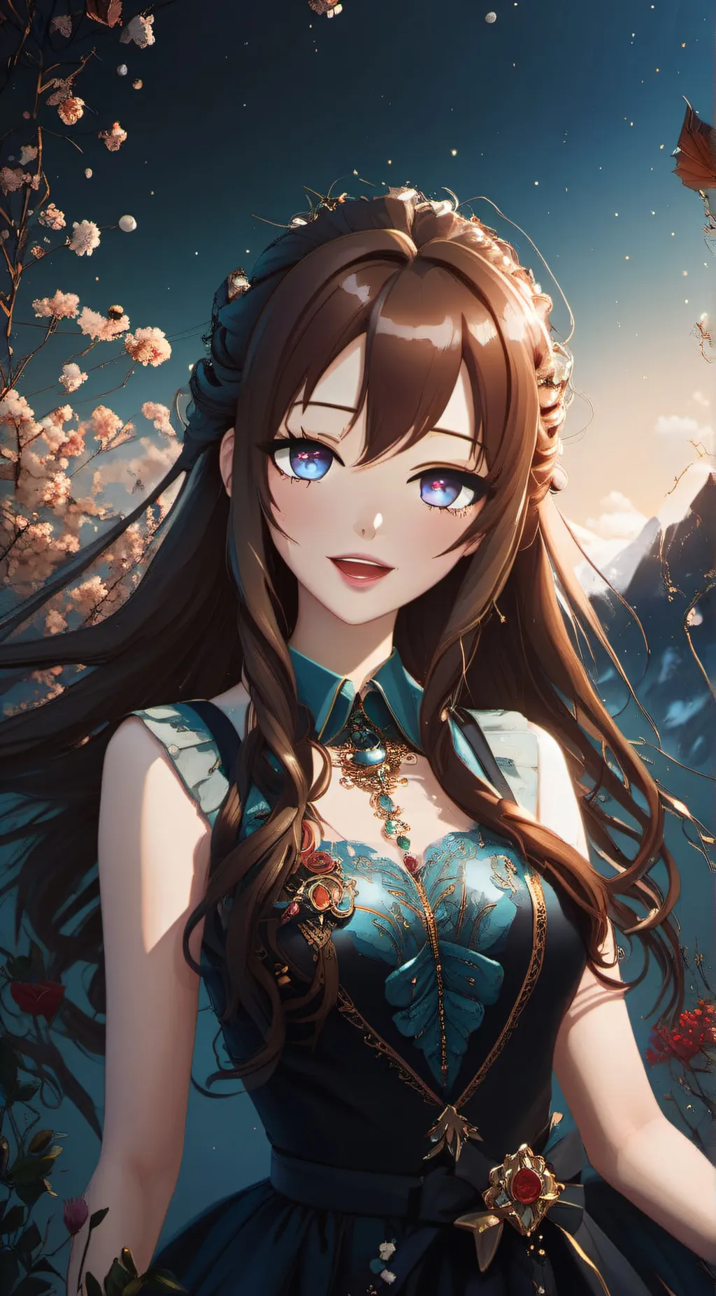 ai character: Luna background