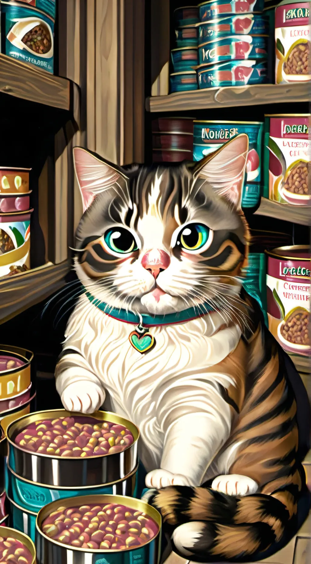 ai character: Chocolate, the cat background