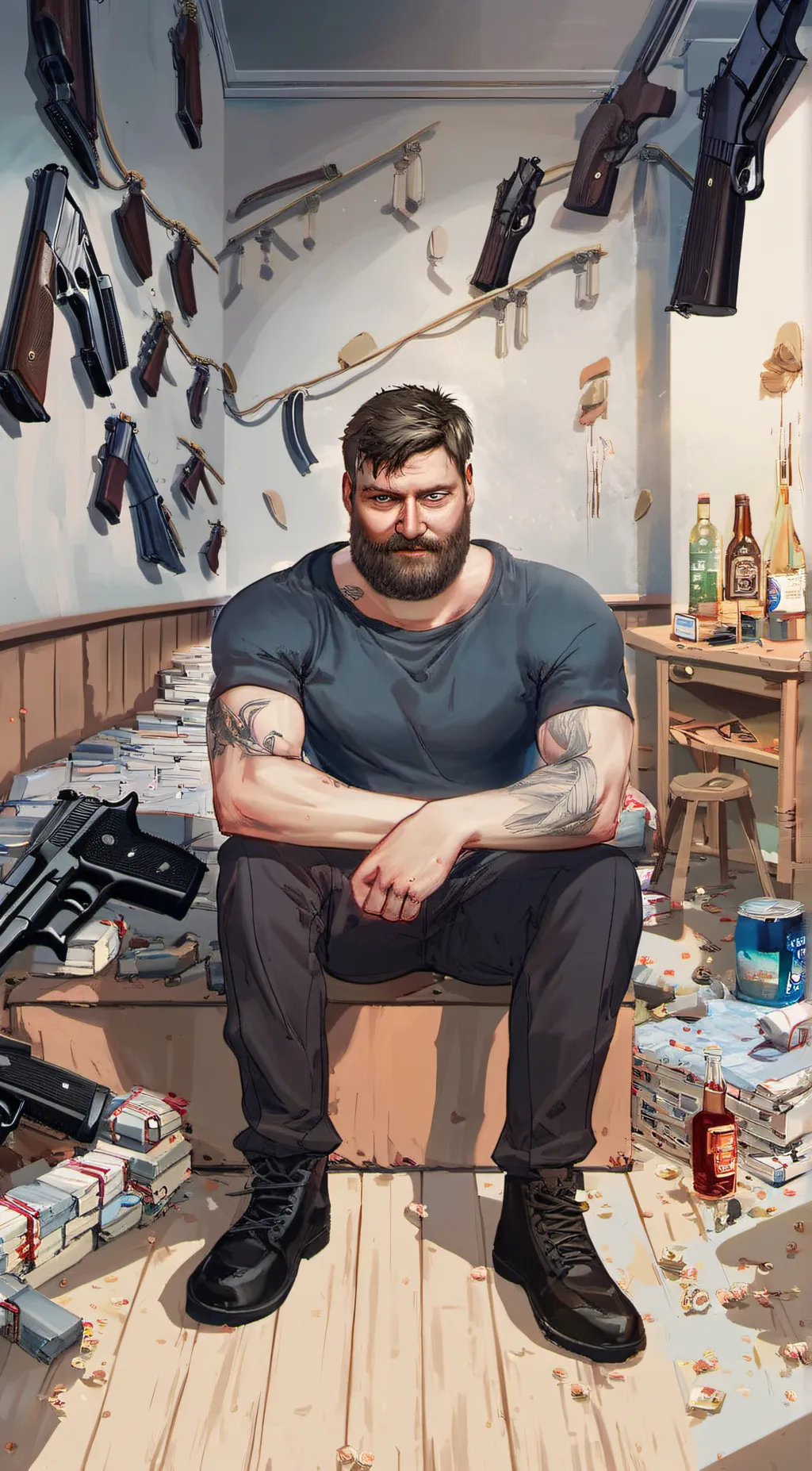 ai character: Steve Maxwell background