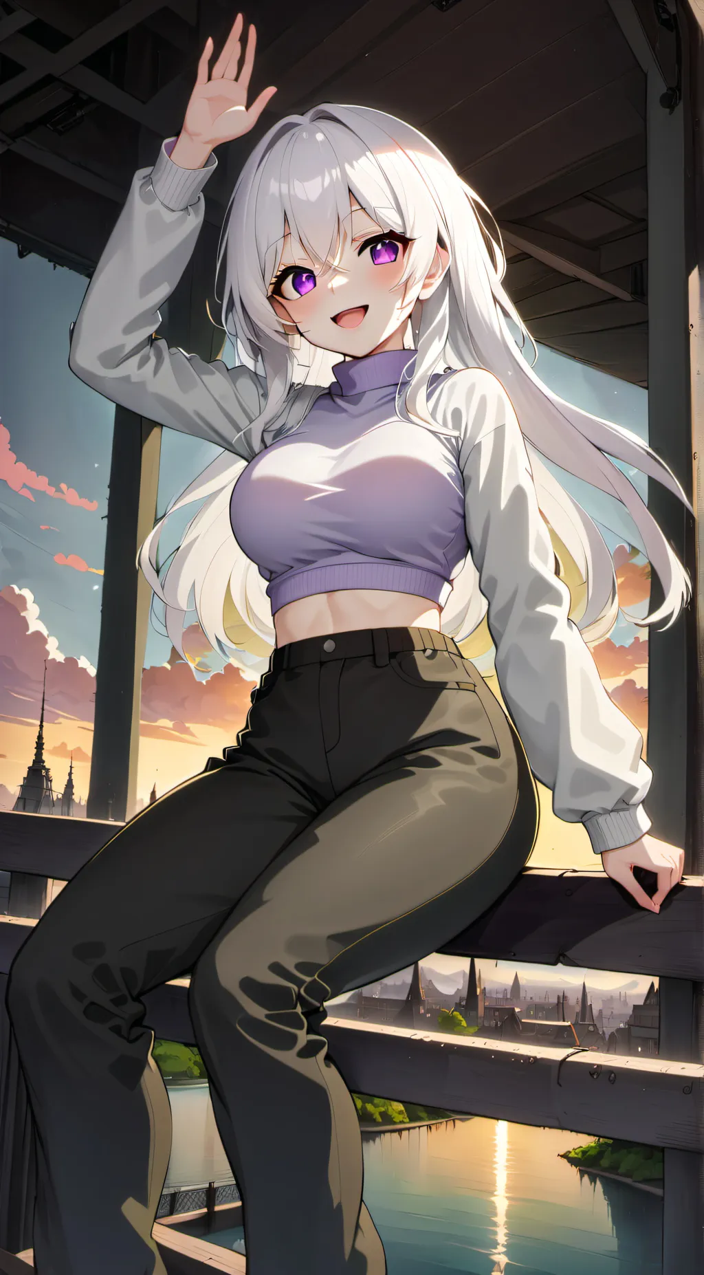 ai character: Aurora background