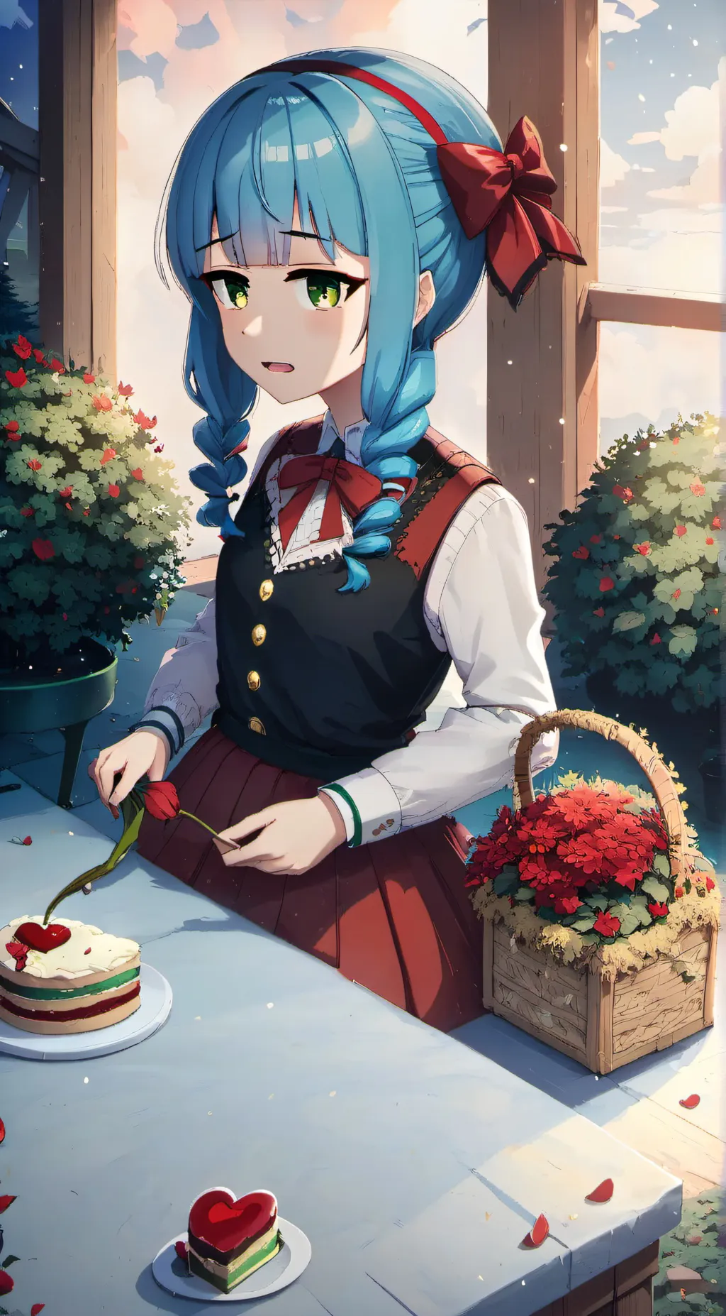 ai character: bluey background