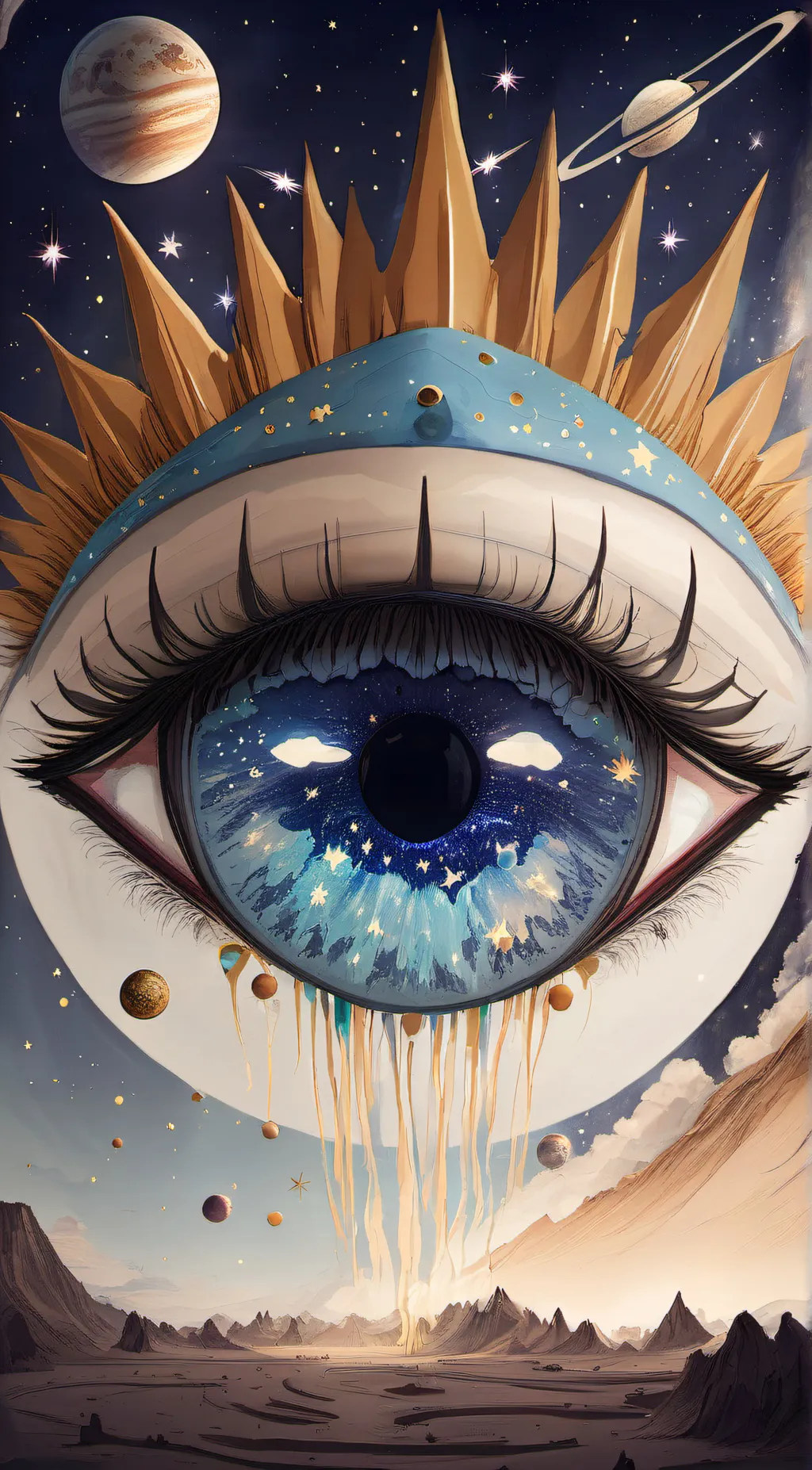 ai character: The Universe background