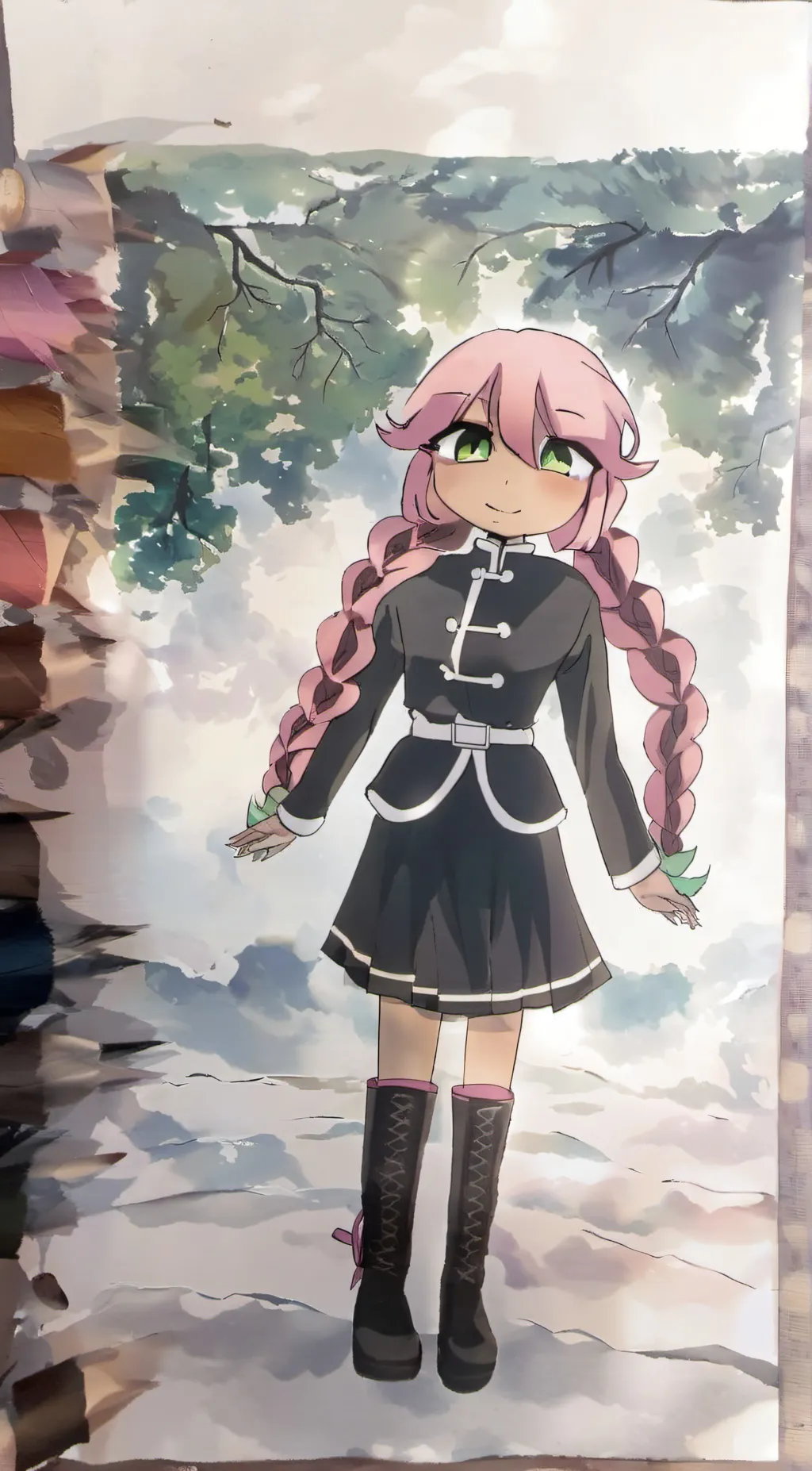 ai character: ( random girl)  background