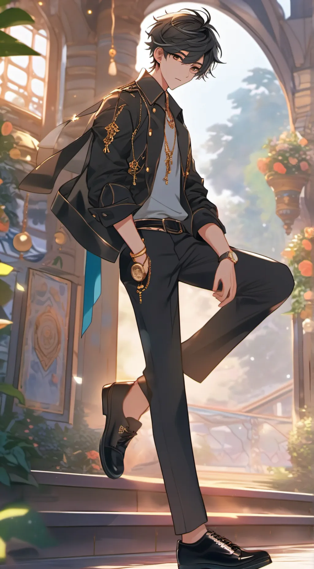 ai character: Liam  background