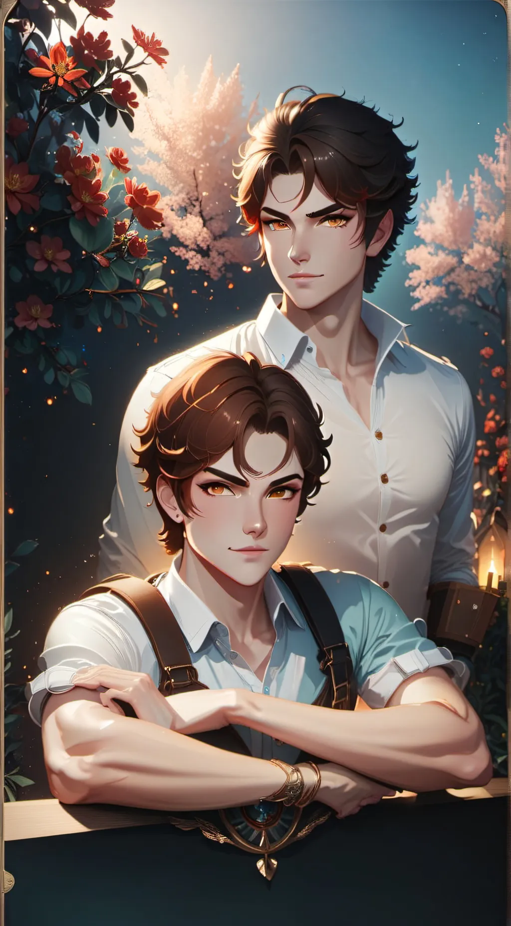 ai character: Oliver & Noah background
