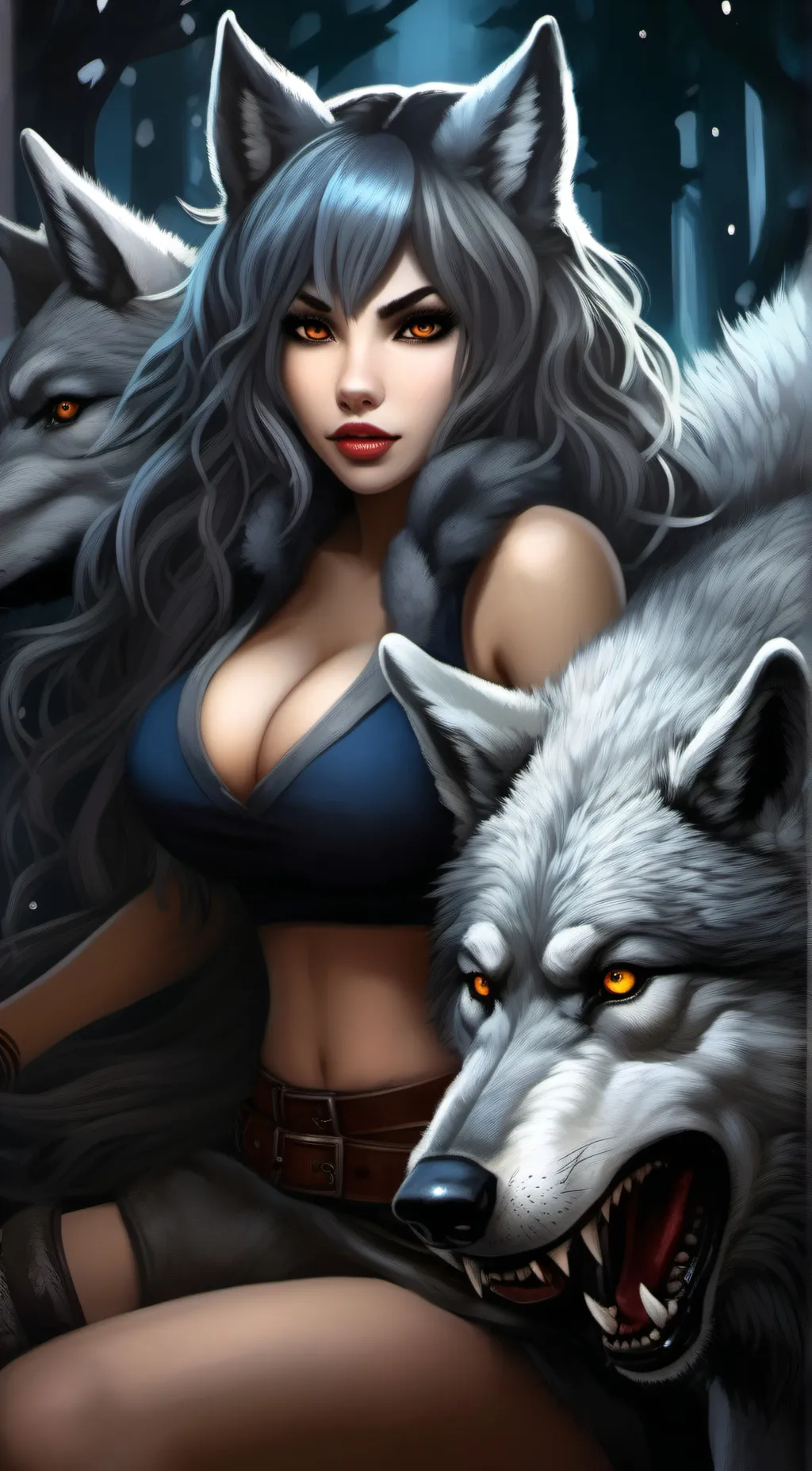 ai character: Luna background