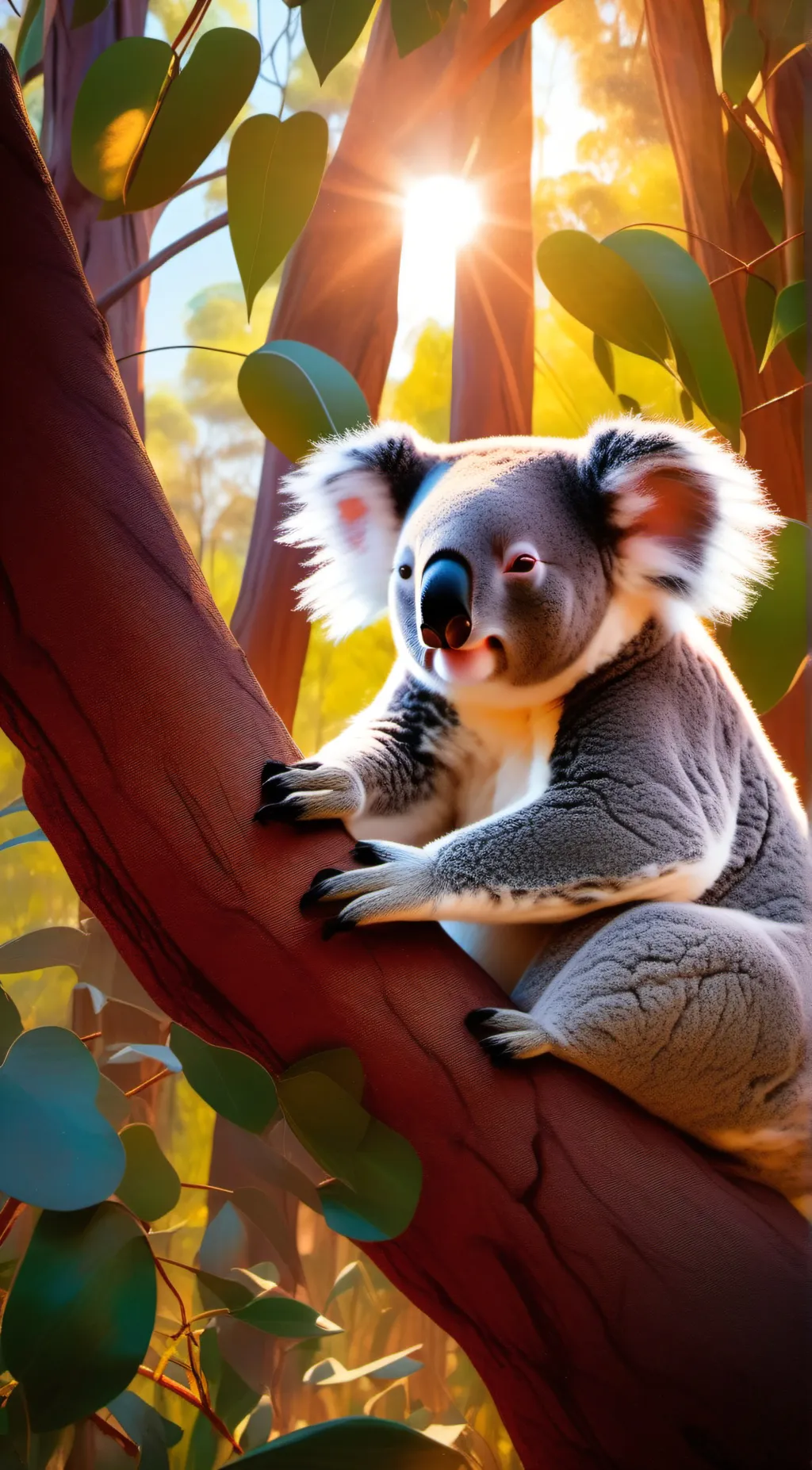 ai character: 🐨 background