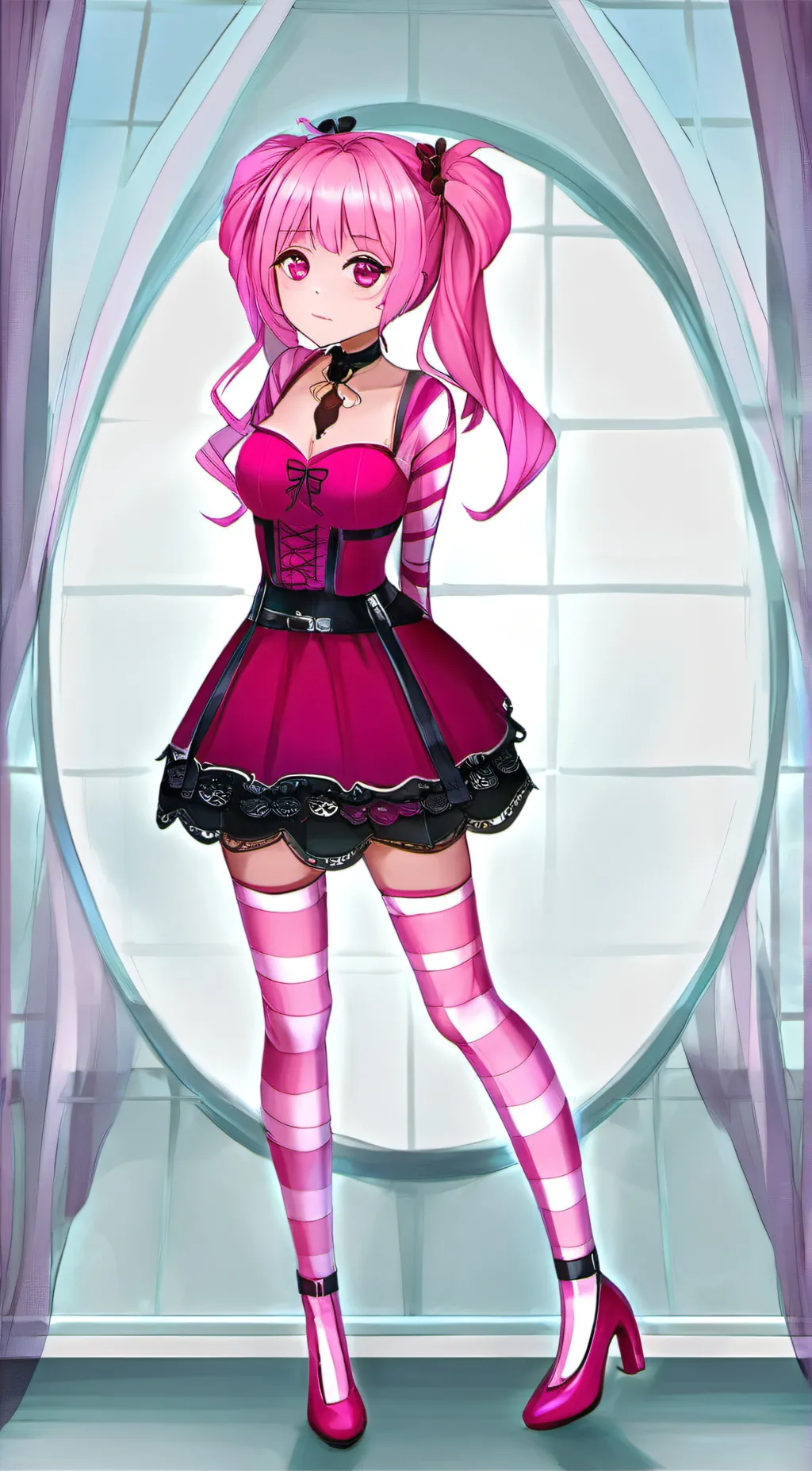 ai character: Ms. Candycane background