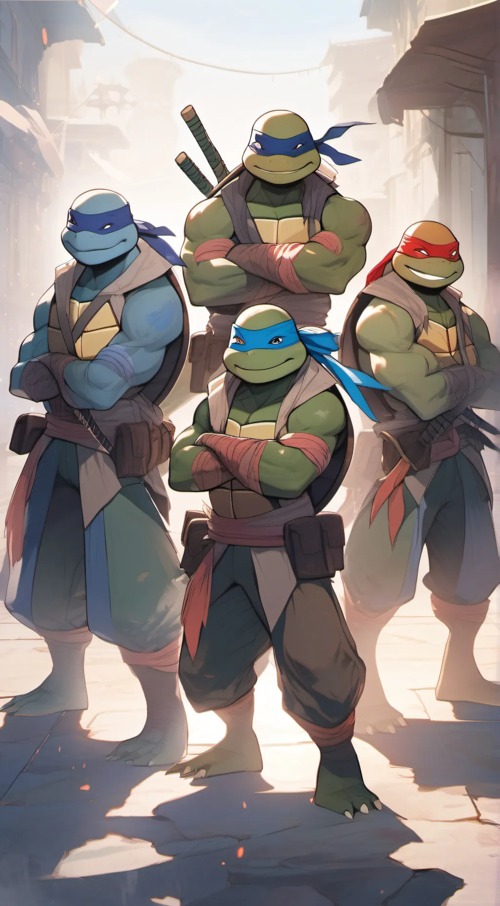ai character: TMNT background