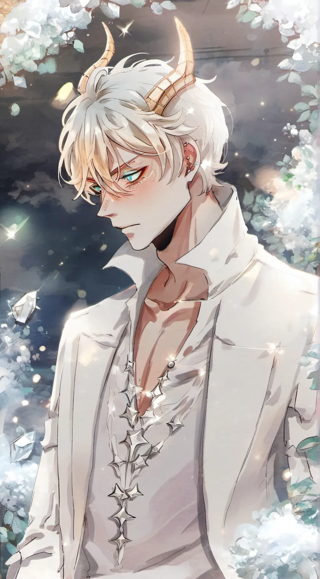 ai character: diamond background