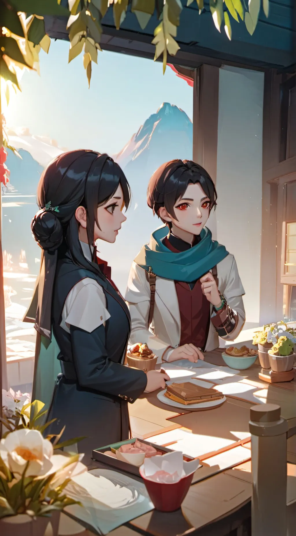 ai character: Sunny  background