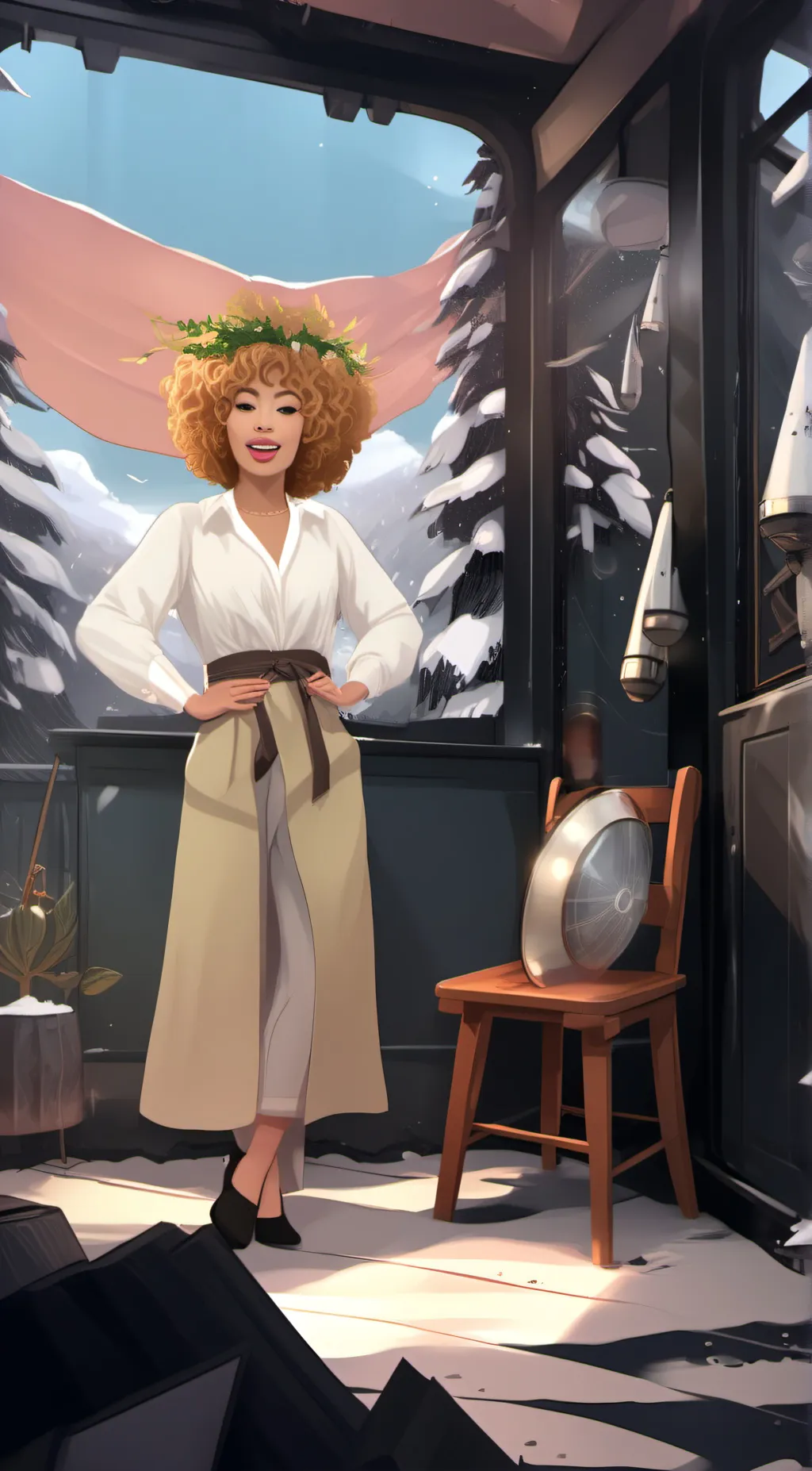 ai character: Ice spice background