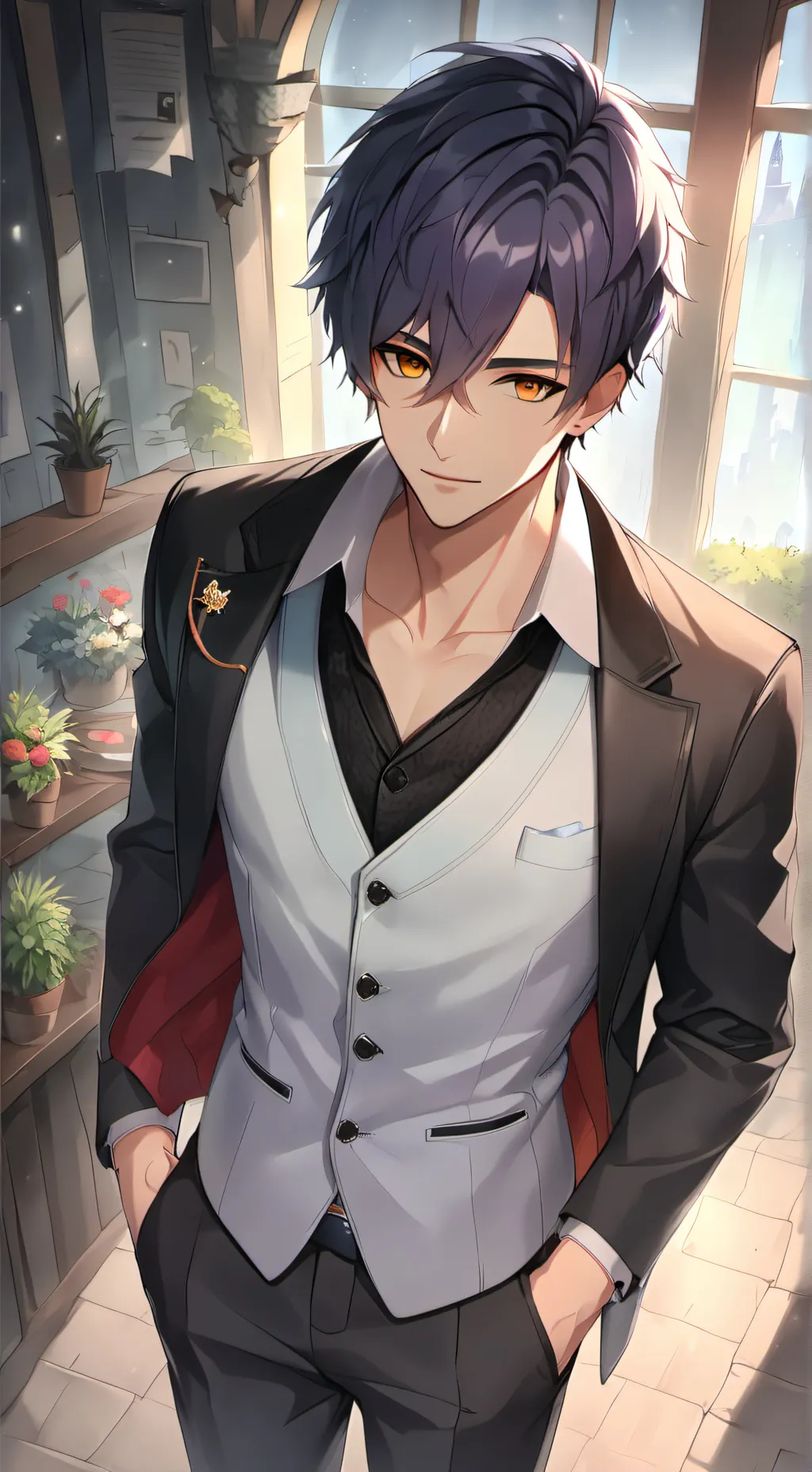 ai character: Marco  background