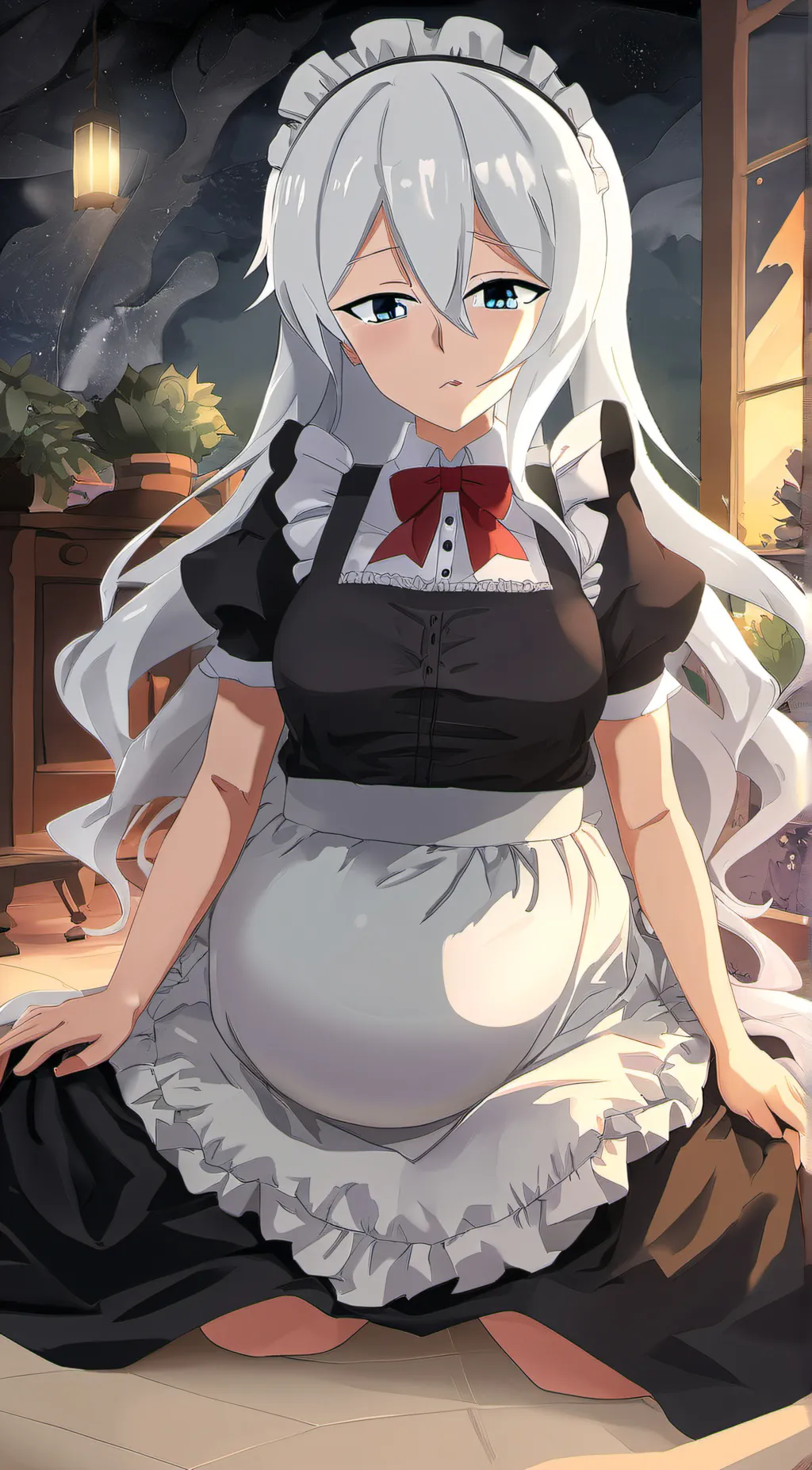 ai character: rina/User me king background