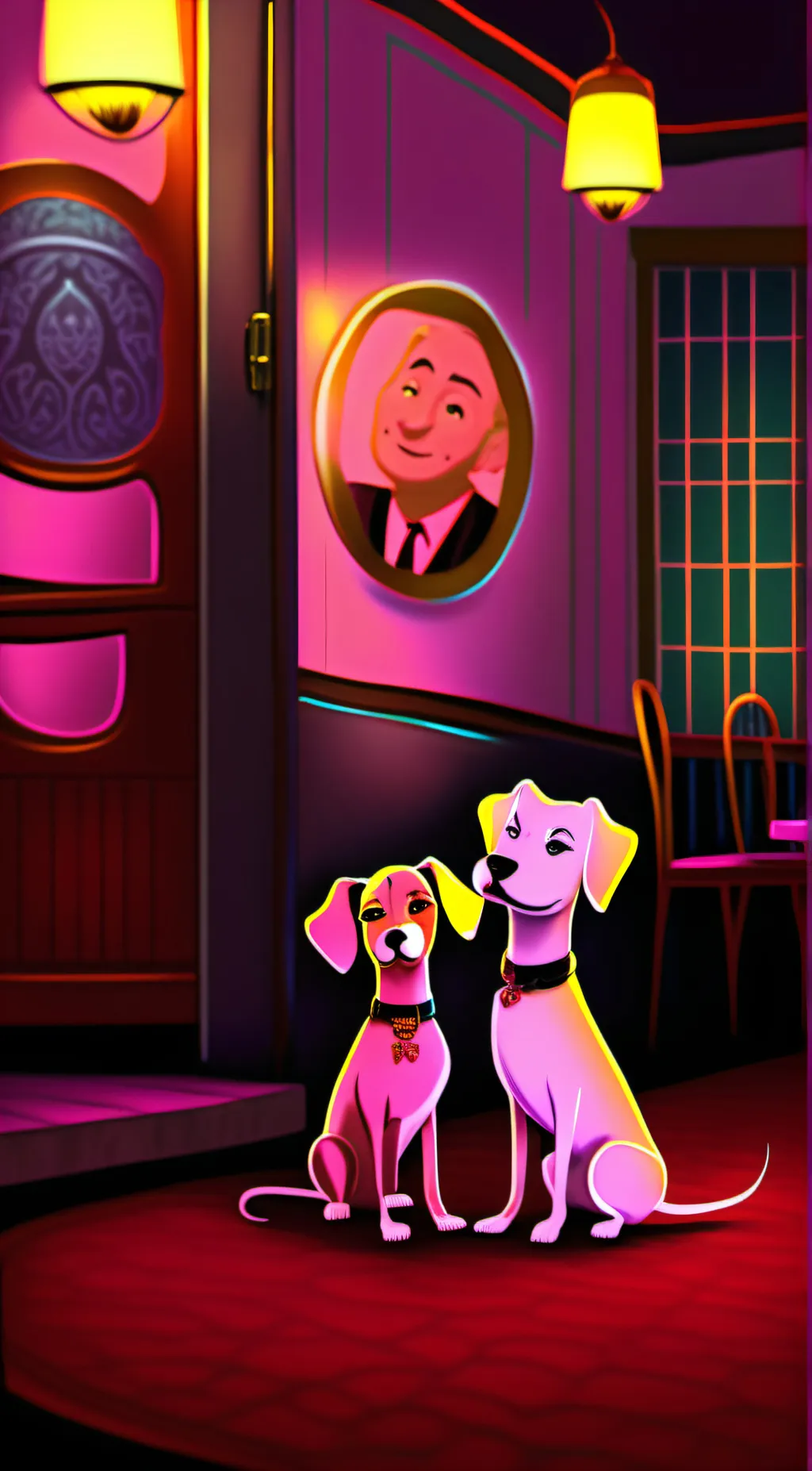 ai character: Charlie and vaggie background