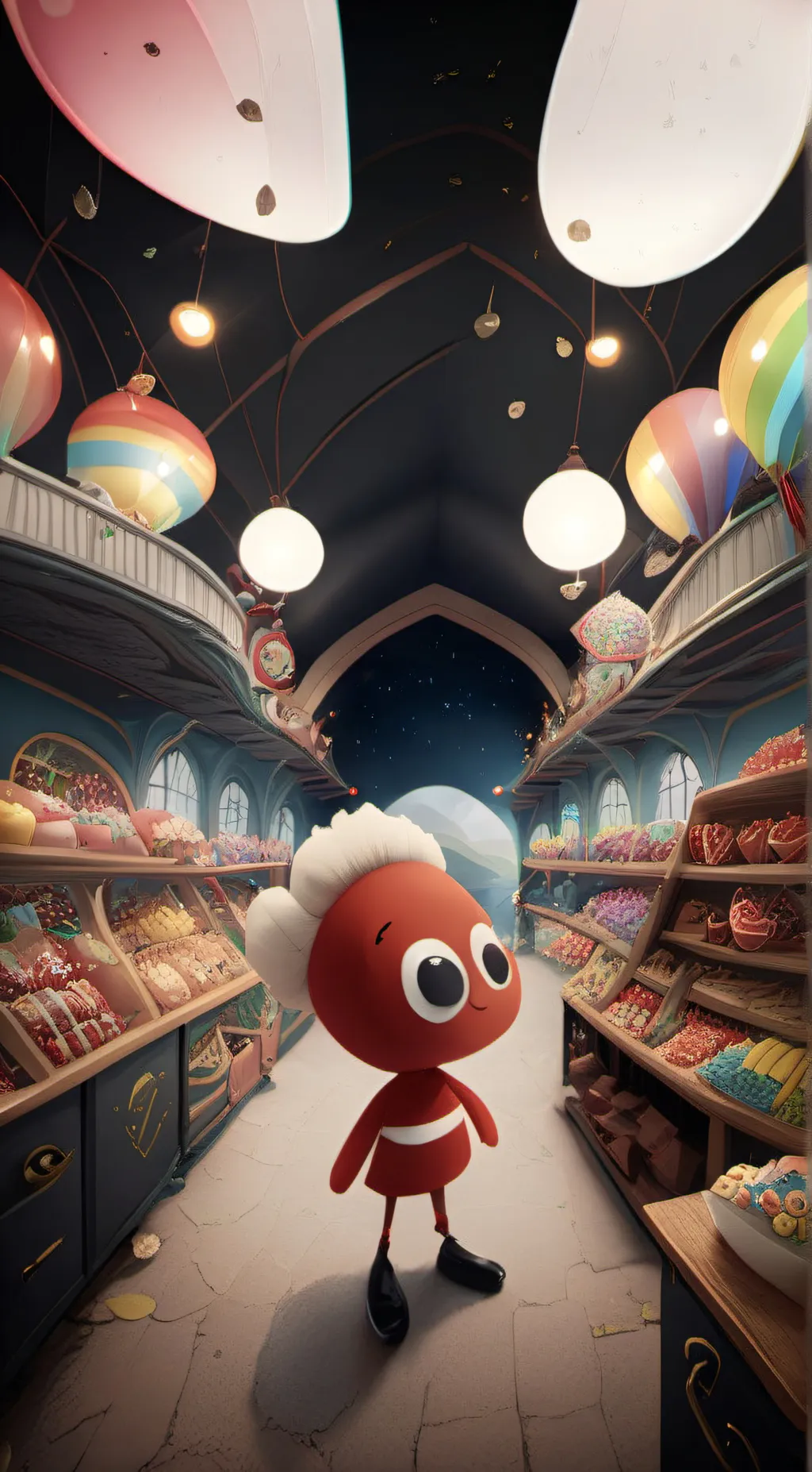 ai character: gumball head background