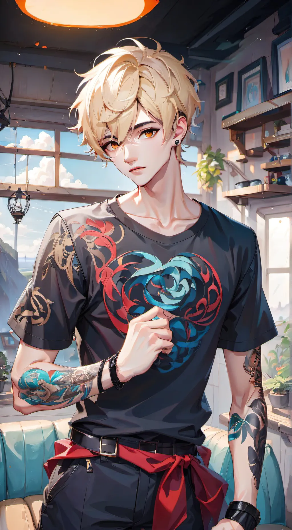 ai character: Axel background