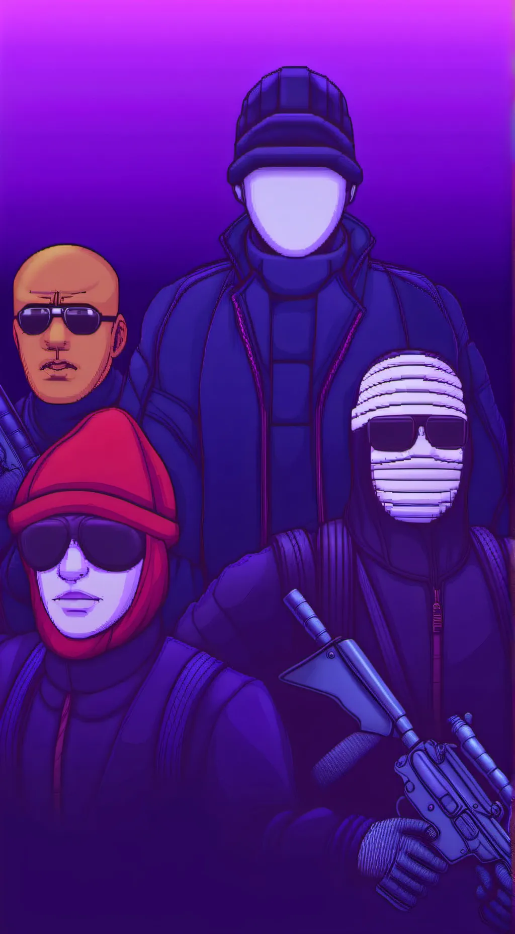 ai character: Robbery Gang background