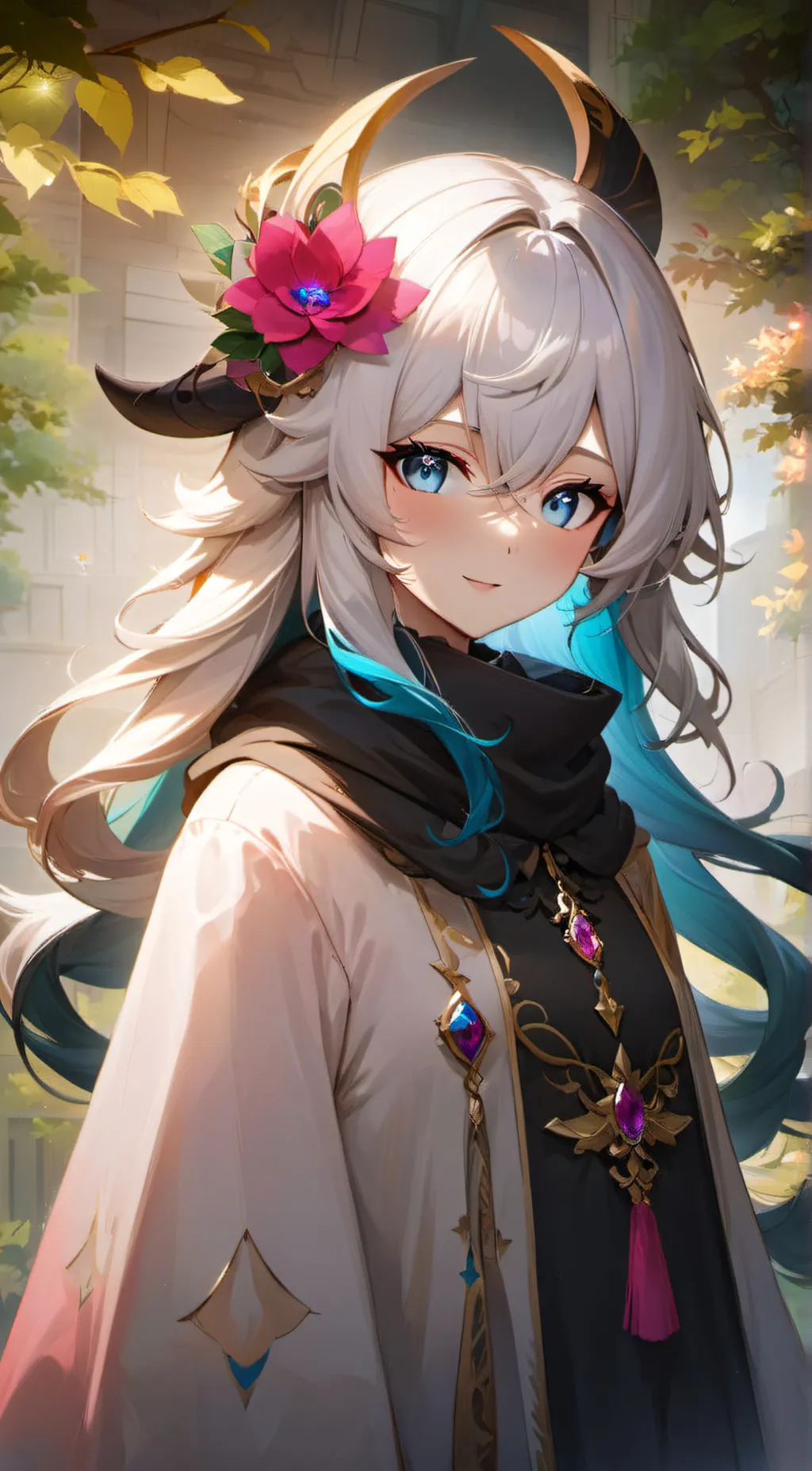 ai character: ❤︎~︎ blossom☽~ background