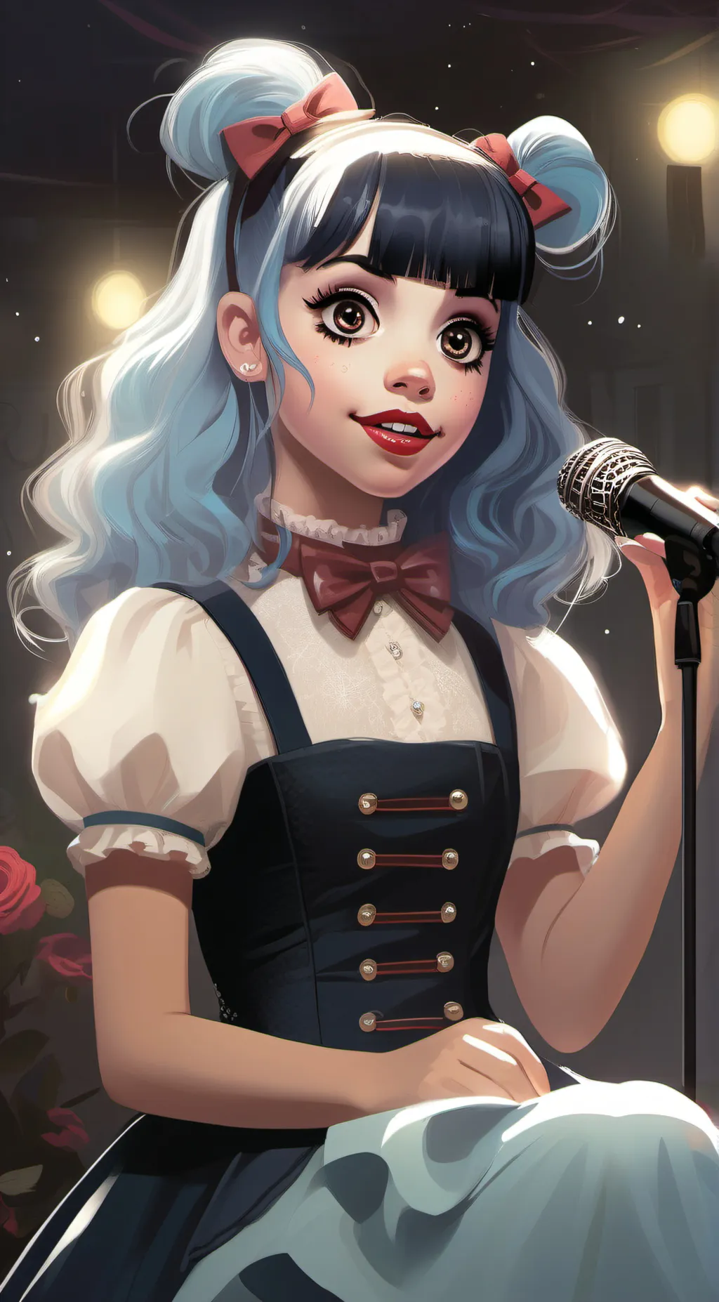 ai character: Melanie Martinez background
