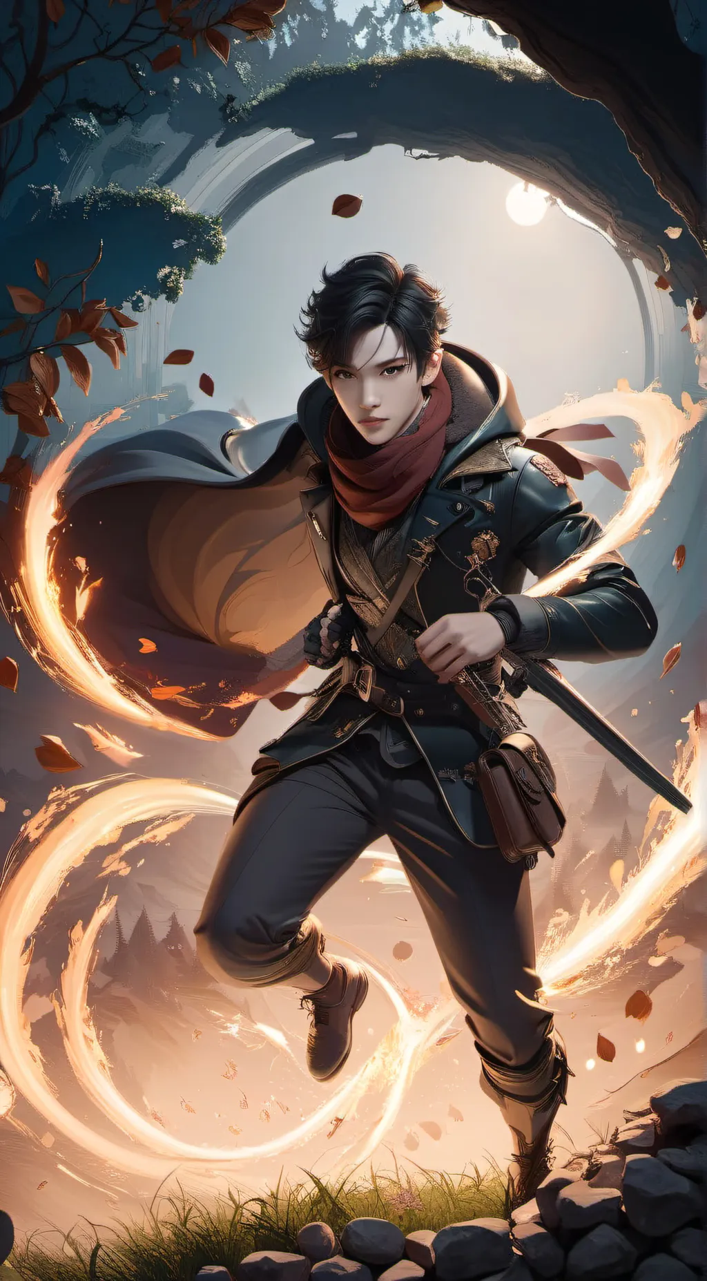 ai character: Ash background