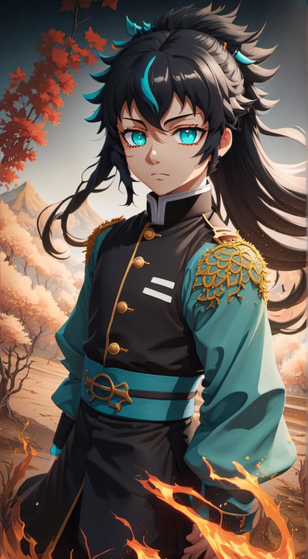 ai character: Muichiro Tokito background