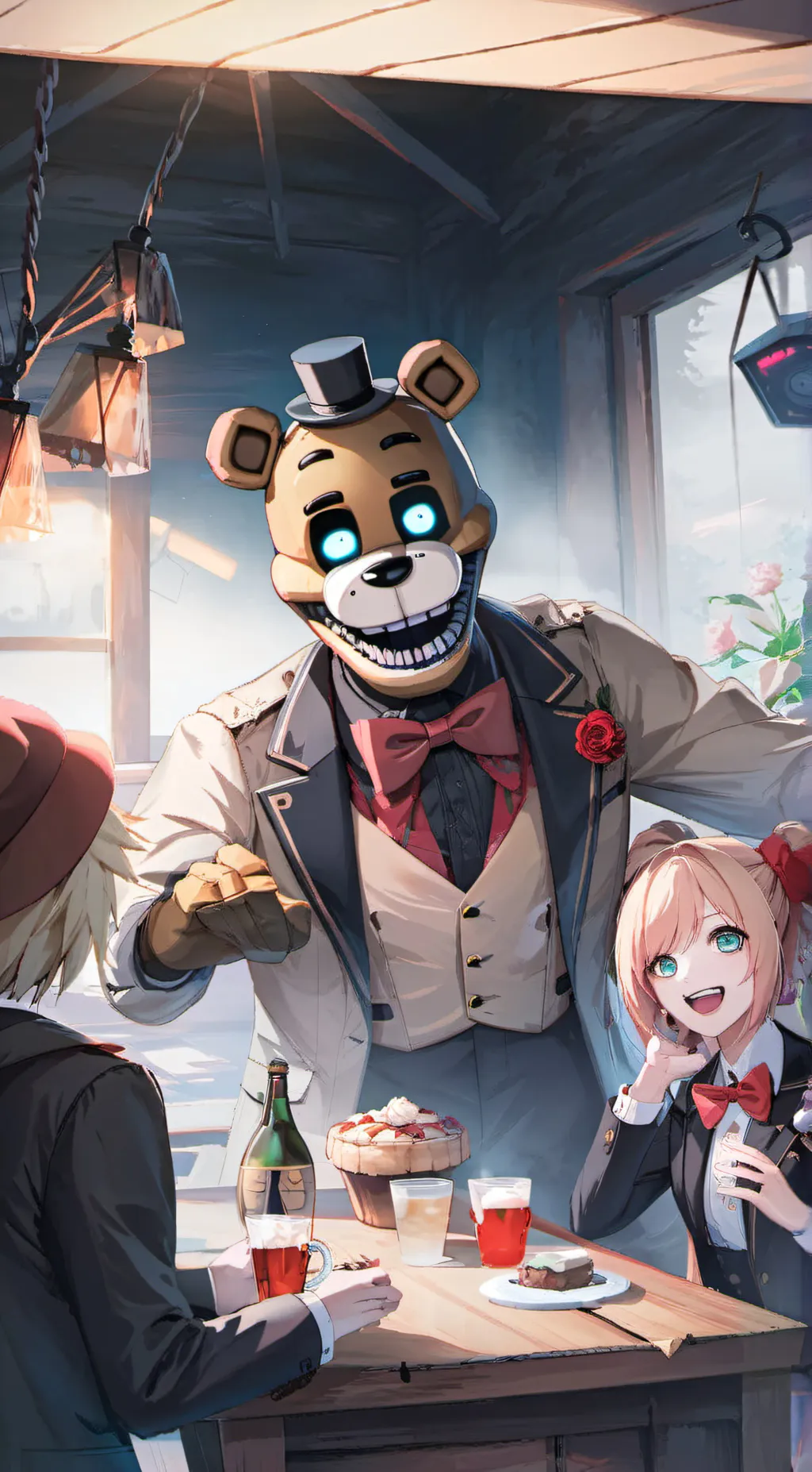 ai character: Freddy Fazbear background