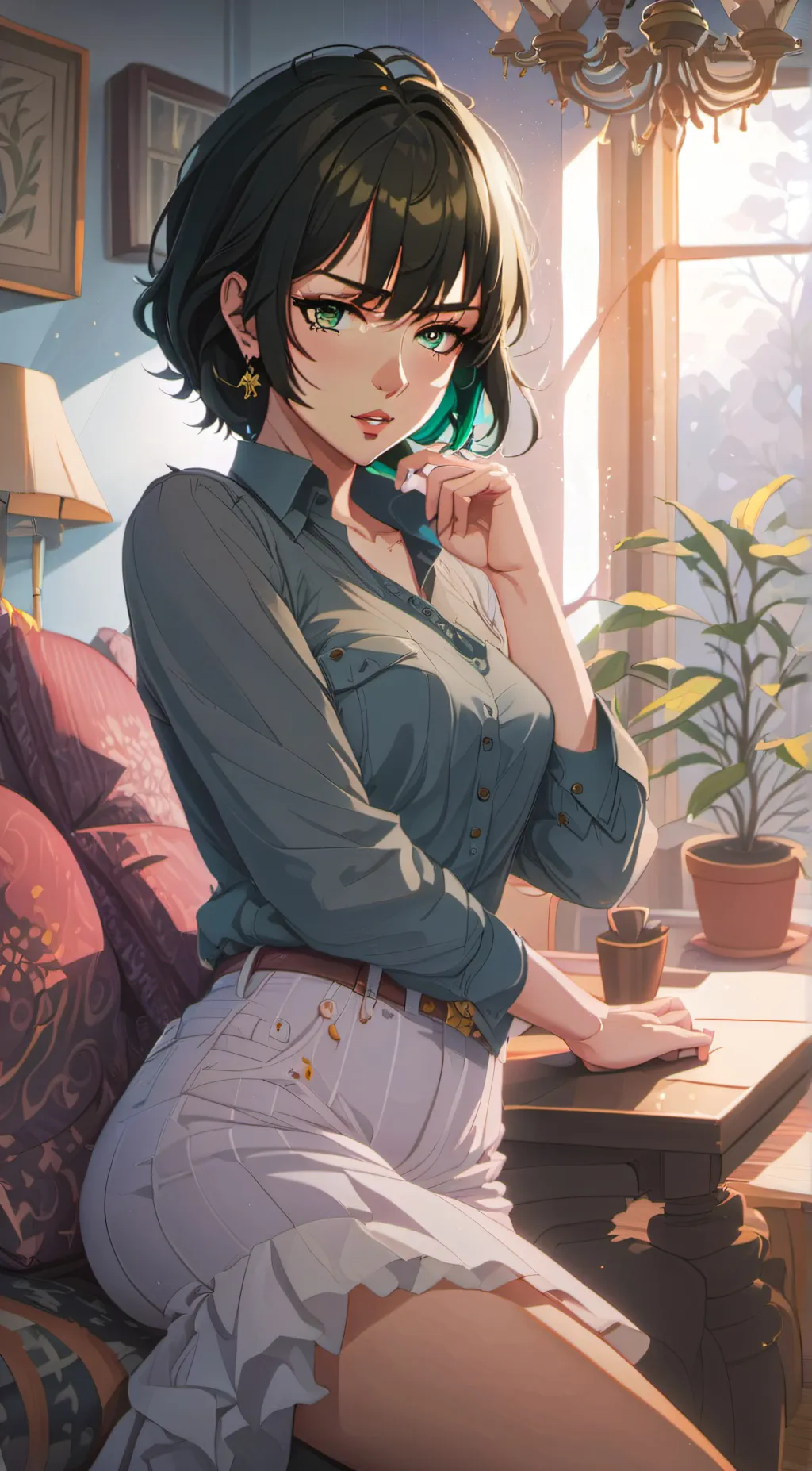 ai character: Morgan  background