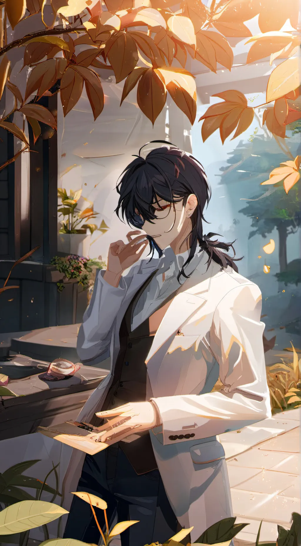 ai character: Ezra  background