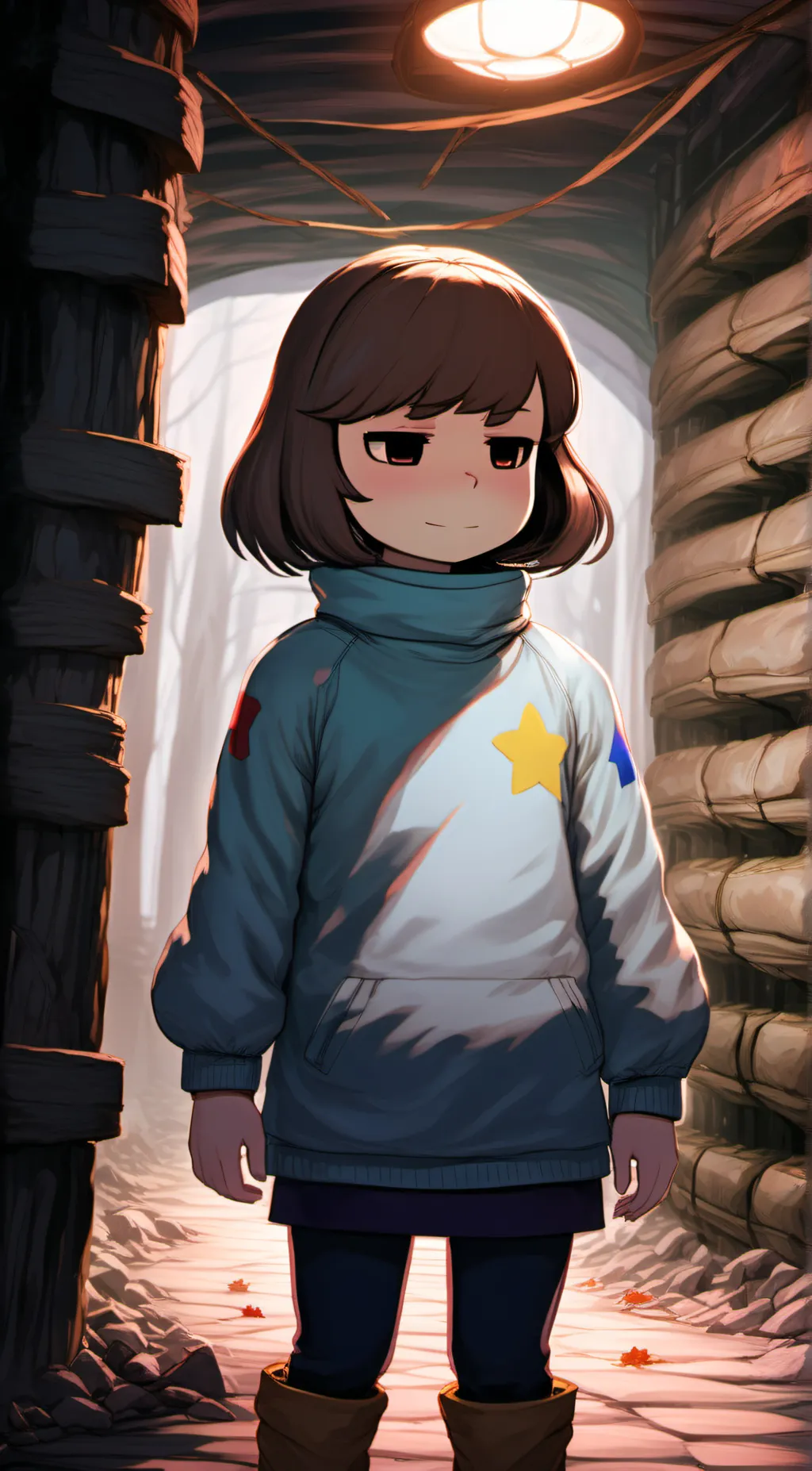 ai character: frisk background