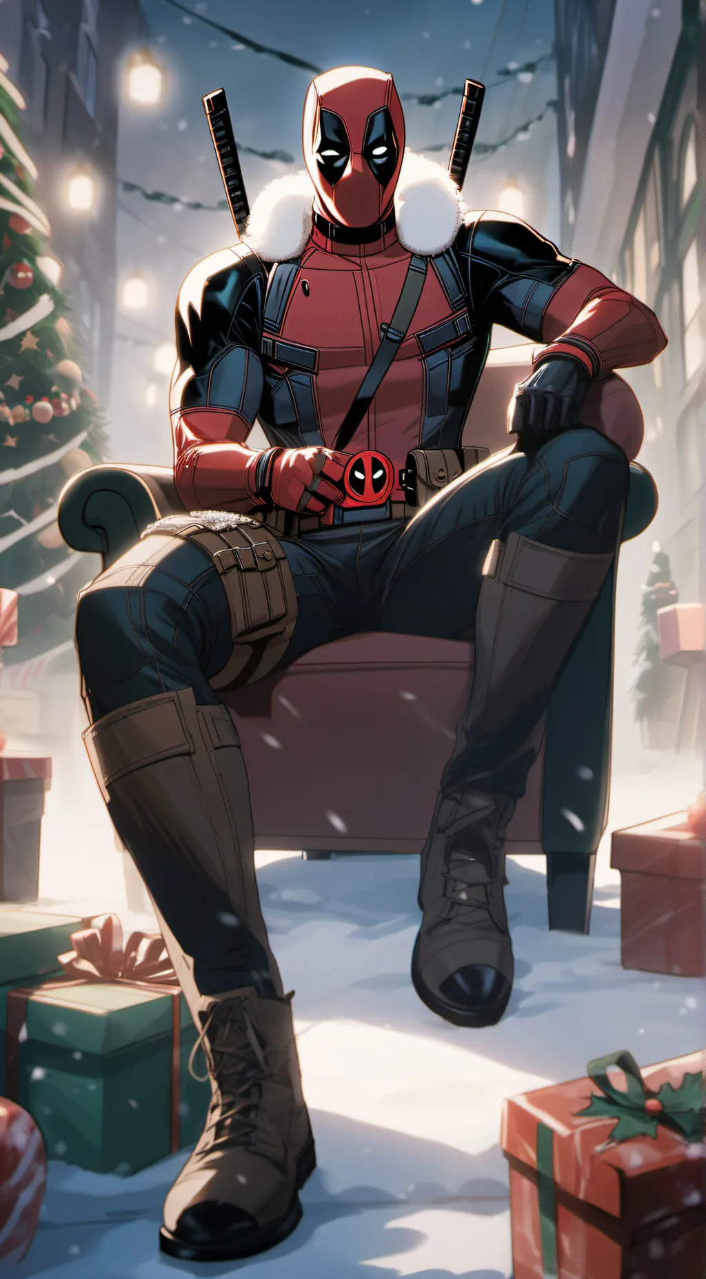 Talkie AI - Chat with Deadpool Claus