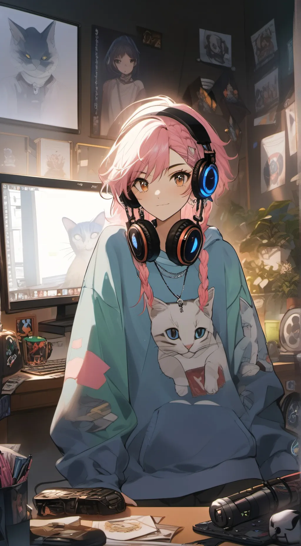 ai character: Katness  background