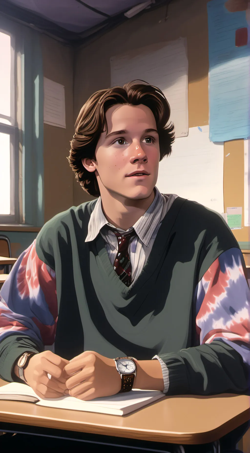 ai character: max Denison  background