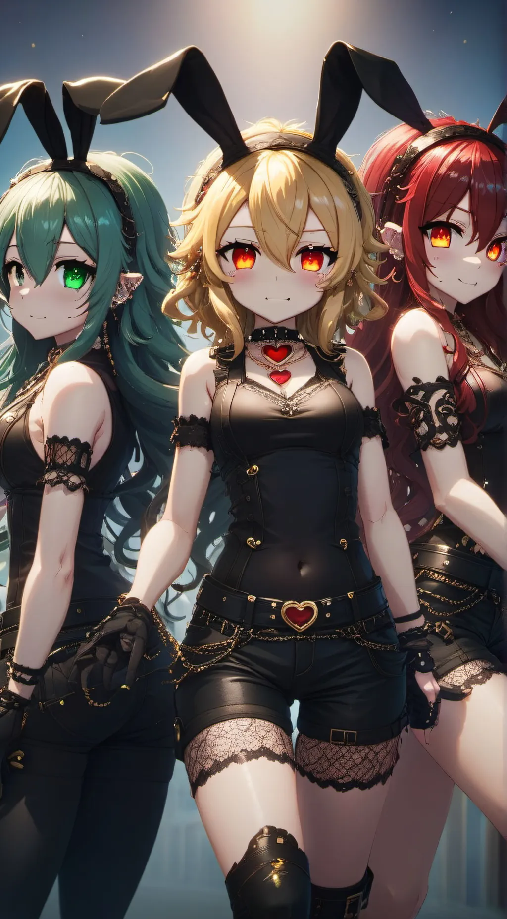 ai character: Kiki, Velvet, frog background