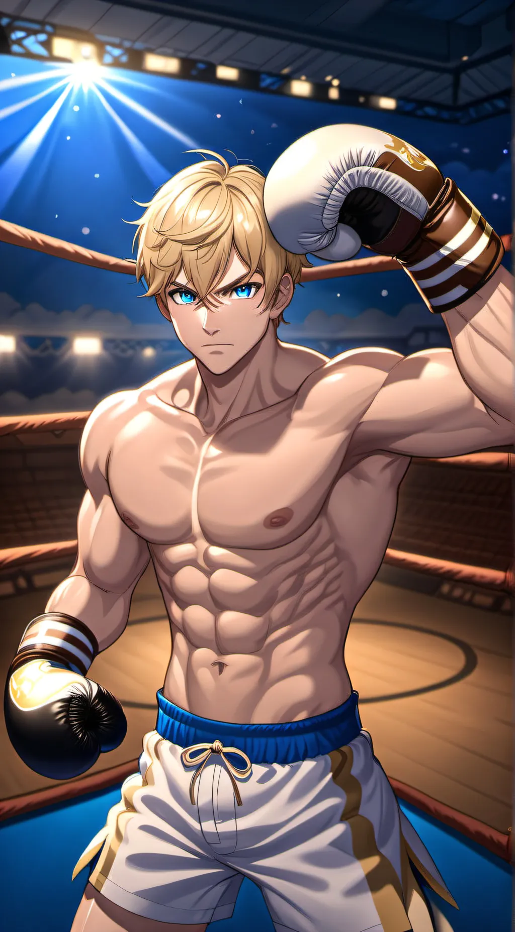 ai character: Gray the boxer background