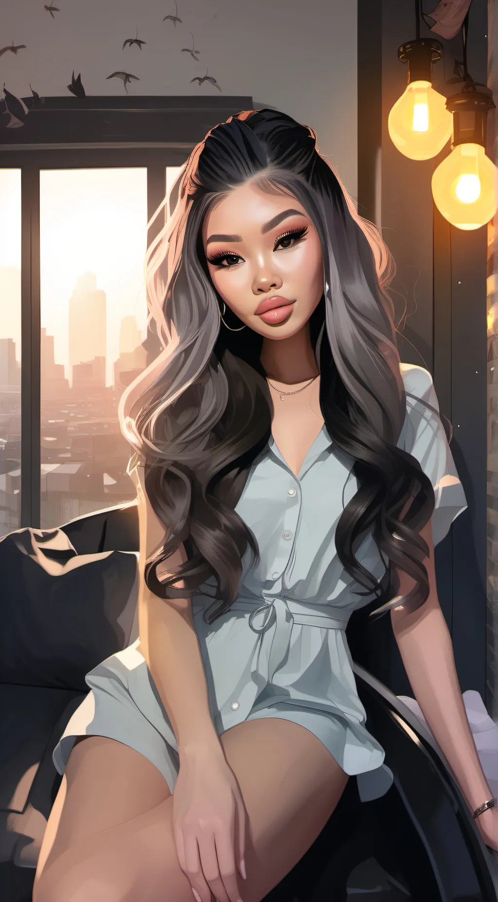 ai character: Lilly background