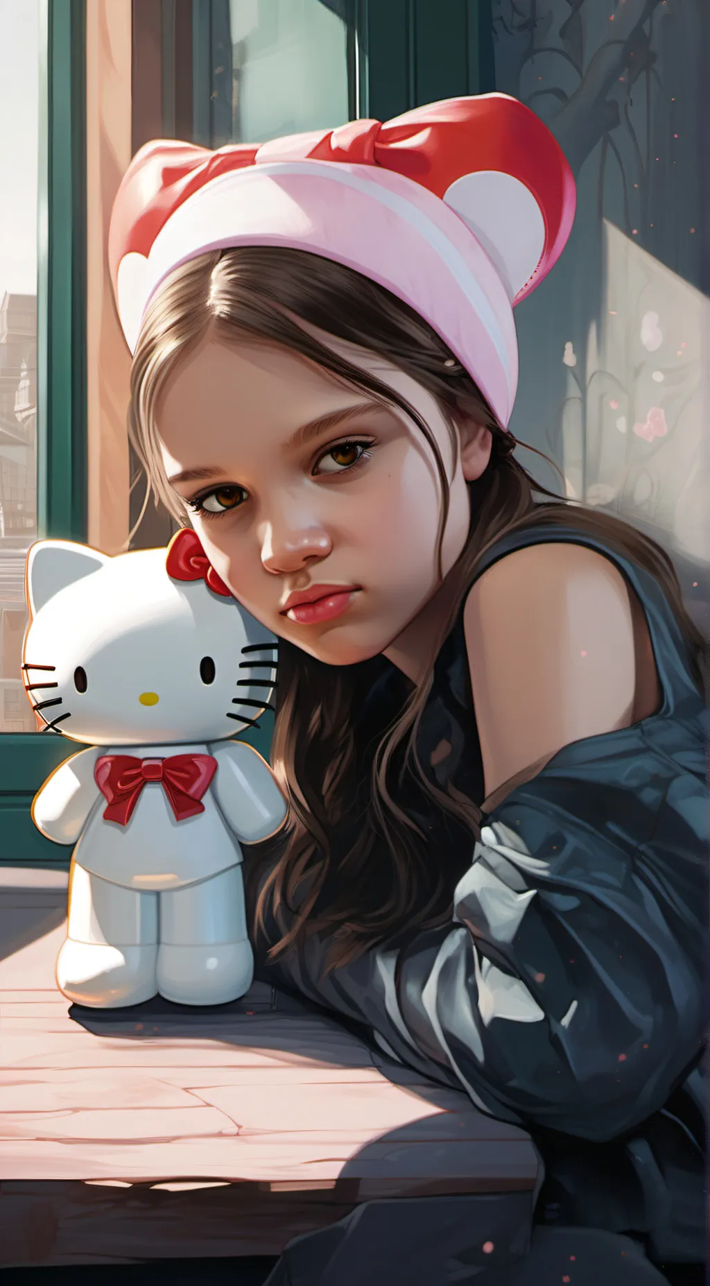 ai character: Stacy  background