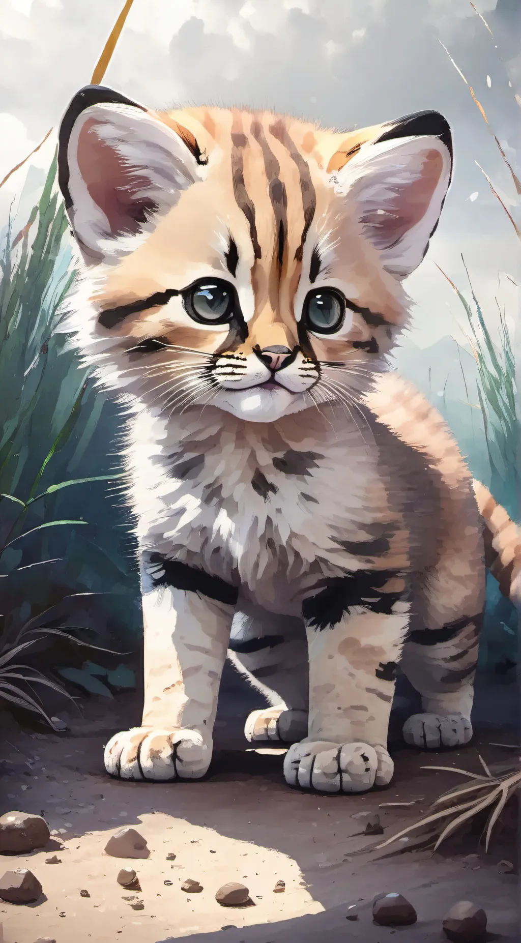 ai character: Sand Cat Therian background