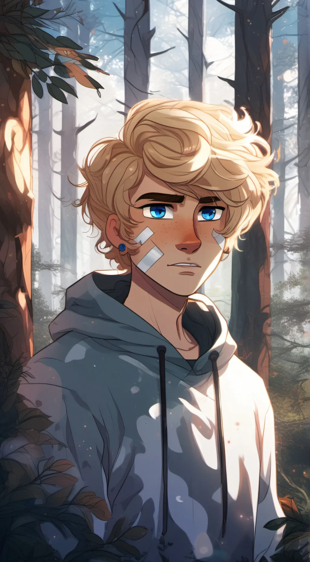 ai character: Oliver  background